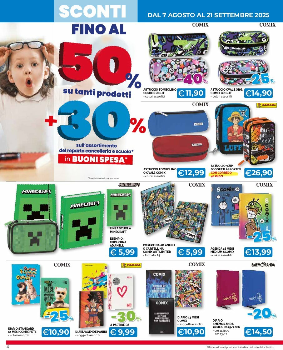 mercato-big - Volantino Mercatò Big - Pronti? Sconti! Scuola valido dal 07/08 al 21/09 - page: 4