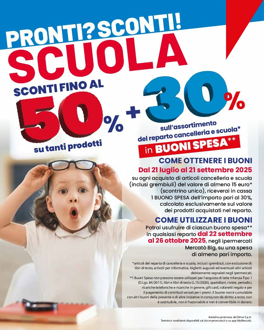 mercato-big - Volantino Mercatò Big - Pronti? Sconti! Scuola valido dal 07/08 al 21/09 - page: 2