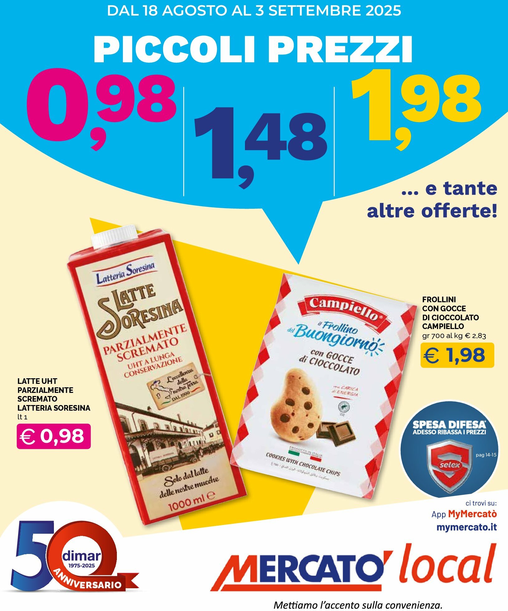 mercato-local - Volantino Mercatò Local valido dal 18/08 al 03/09 - page: 1