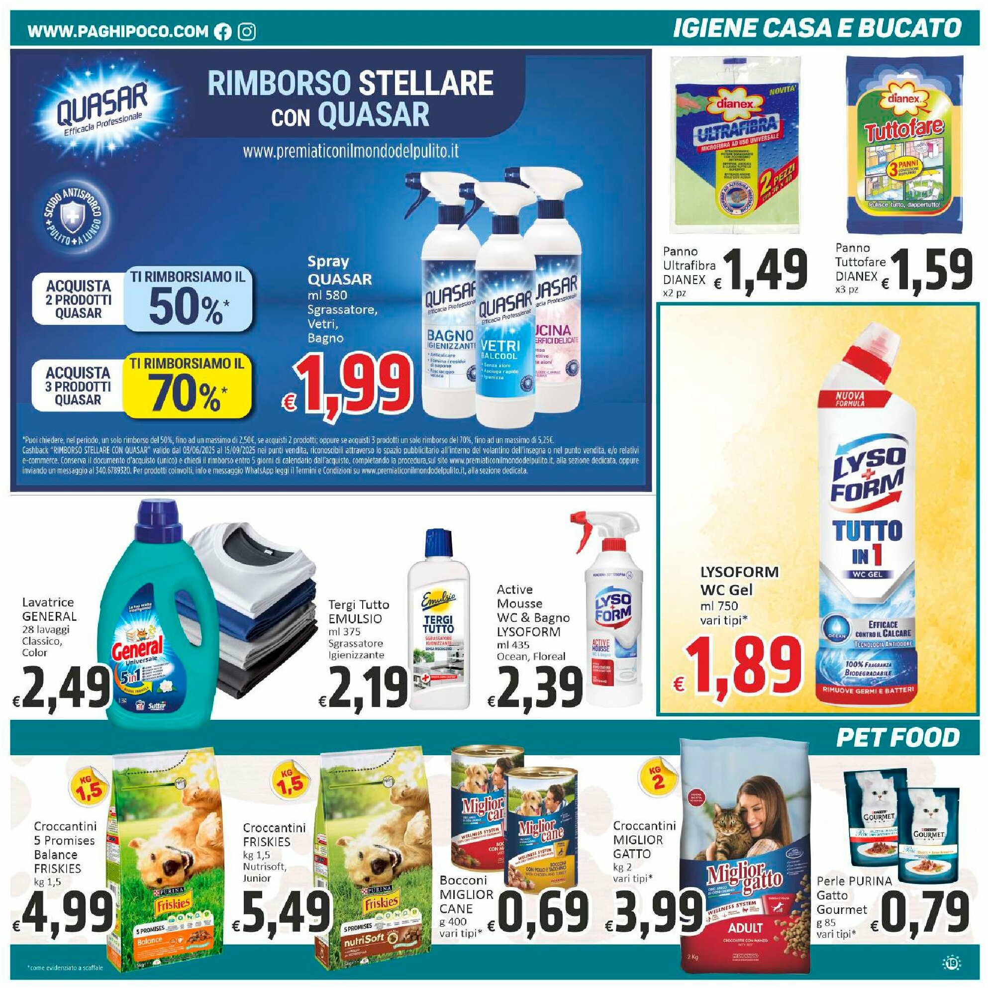 paghi-poco - Volantino Paghi Poco - Punti Vendita in Elenco valido dal 19/08 al 28/08 - page: 19