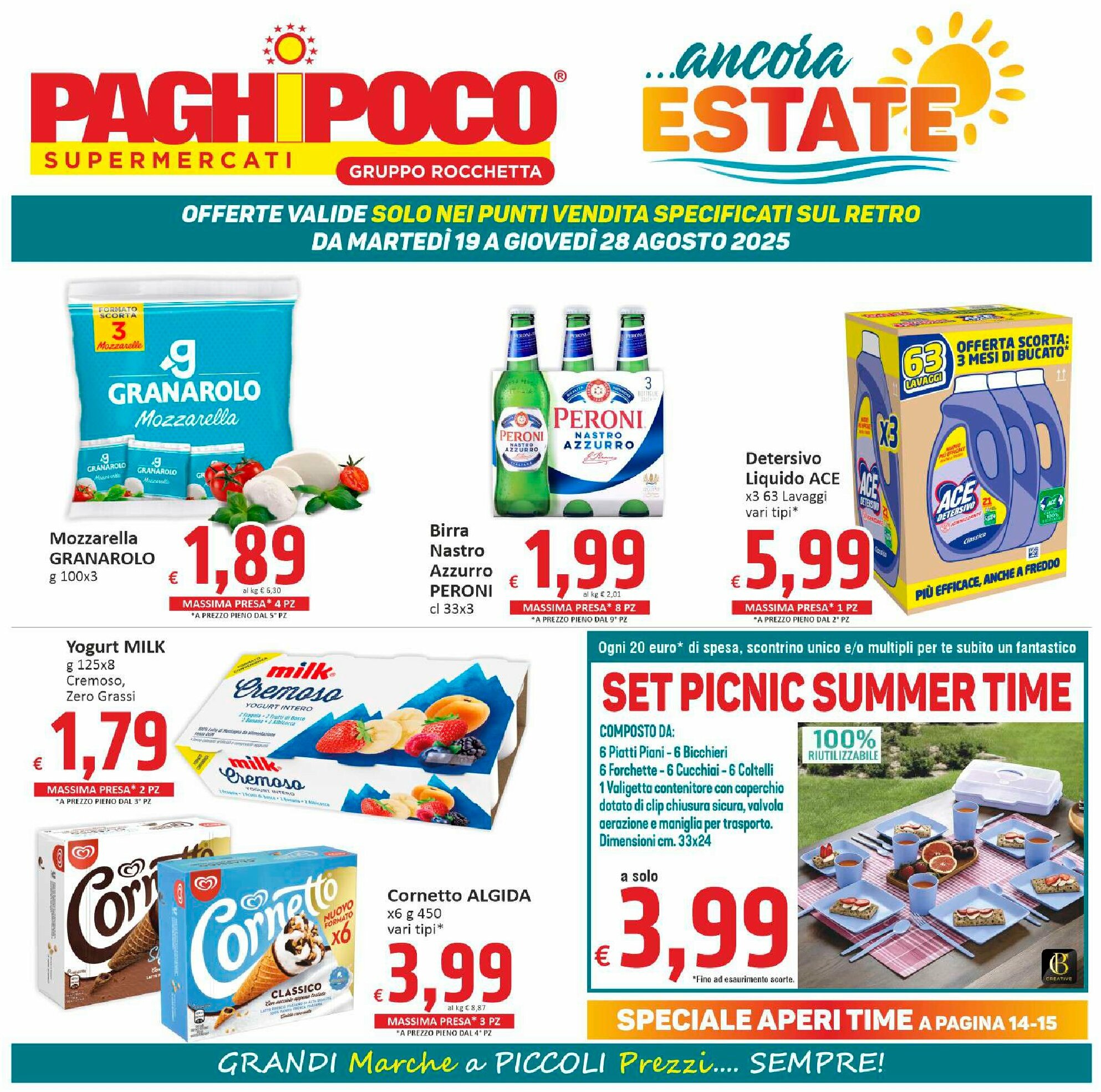 paghi-poco - Volantino Paghi Poco - Punti Vendita in Elenco valido dal 19/08 al 28/08