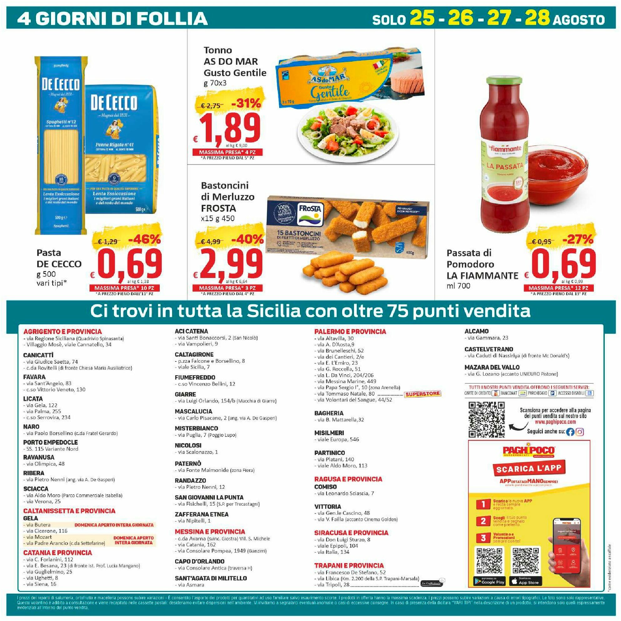 paghi-poco - Volantino Paghi Poco valido dal 19/08 al 28/08 - page: 20