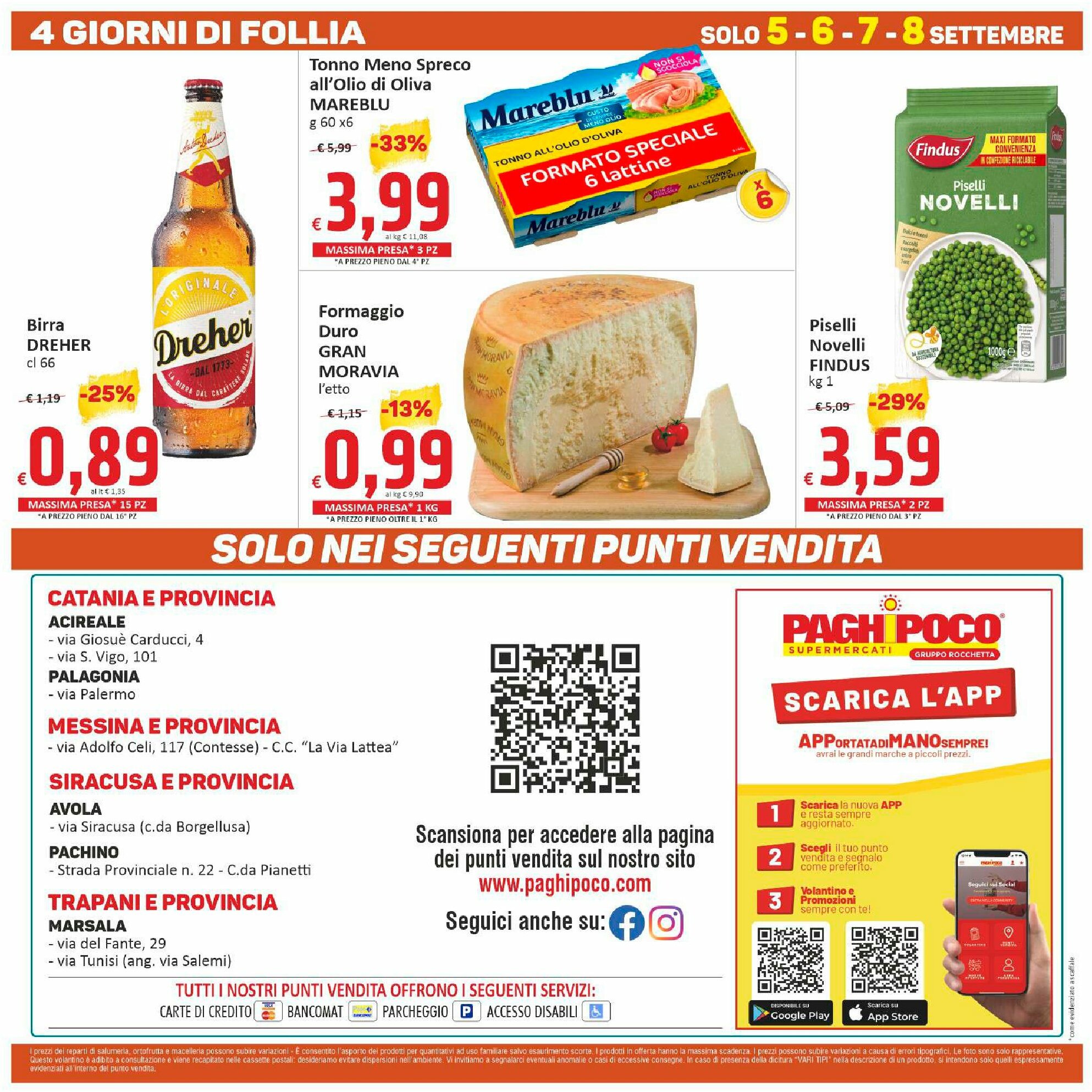 paghi-poco - Volantino Paghi Poco - Punti Vendita in Elenco valido dal 29/08 al 08/09 - page: 20