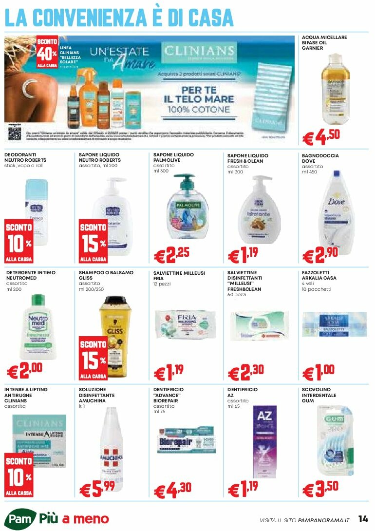 pam - Volantino Pam - Occasioni Extra valido dal 07/08 al 20/08 - page: 14