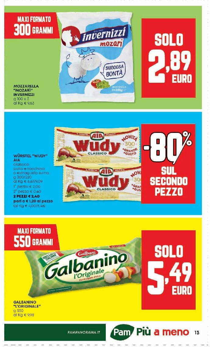 pam-panorama - Volantino Pam Panorama valido dal 07/08 al 20/08 - page: 13