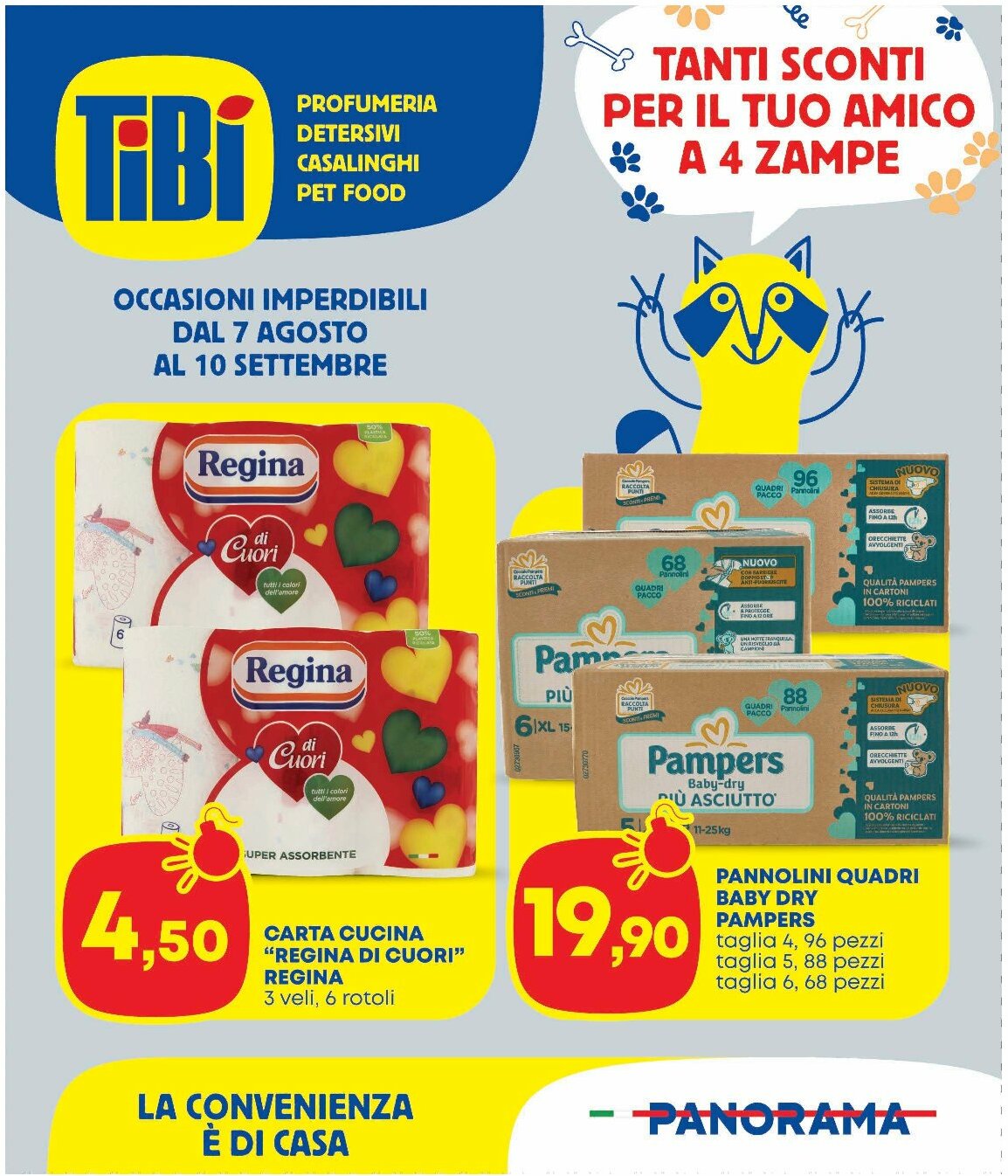 pam-panorama - Volantino Pam Panorama - Tibi valido dal 07/08 al 10/09