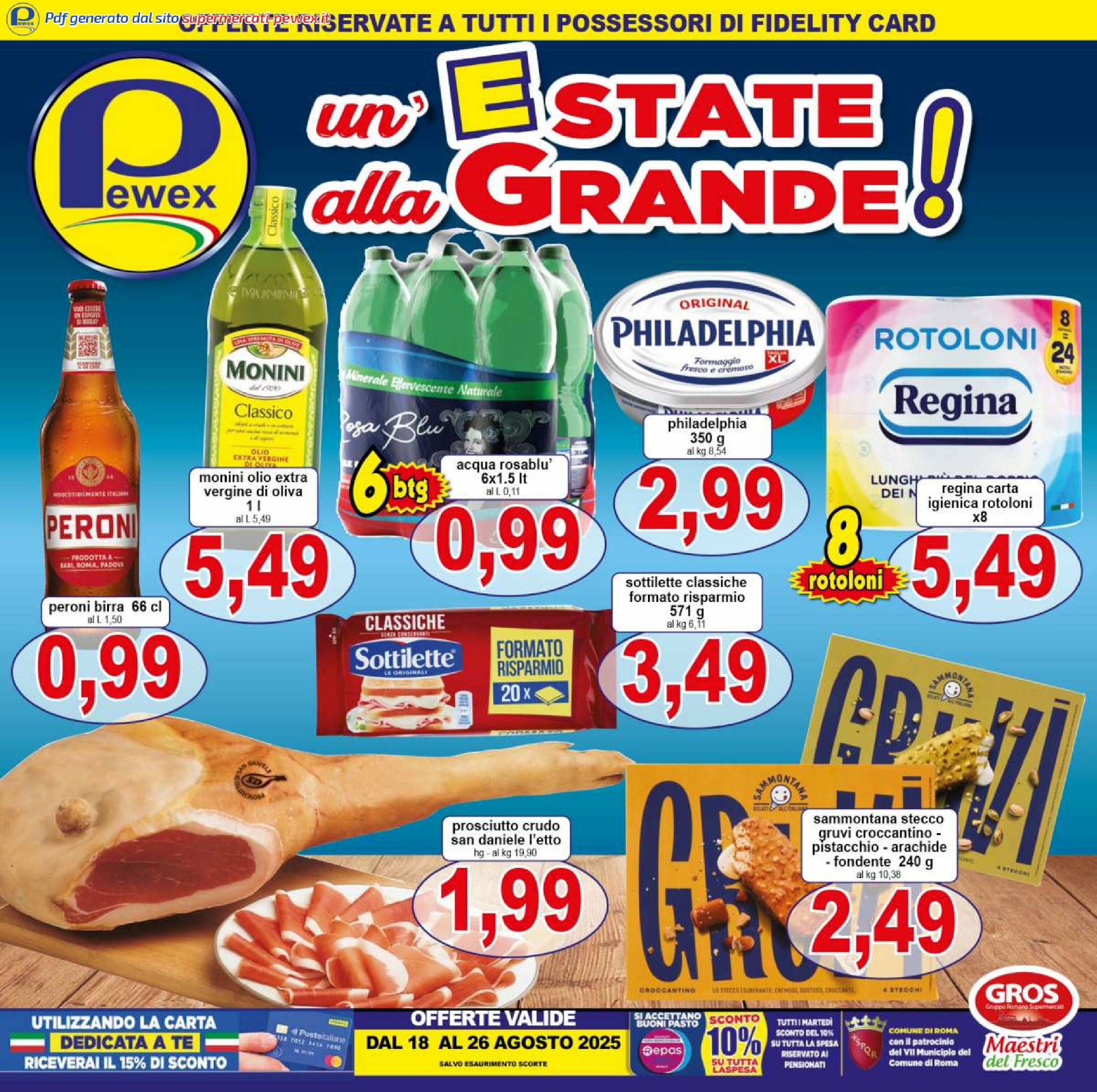 pewex - Volantino Pewex - Via Rubicone, 36 valido dal 18/08 al 26/08 - page: 1