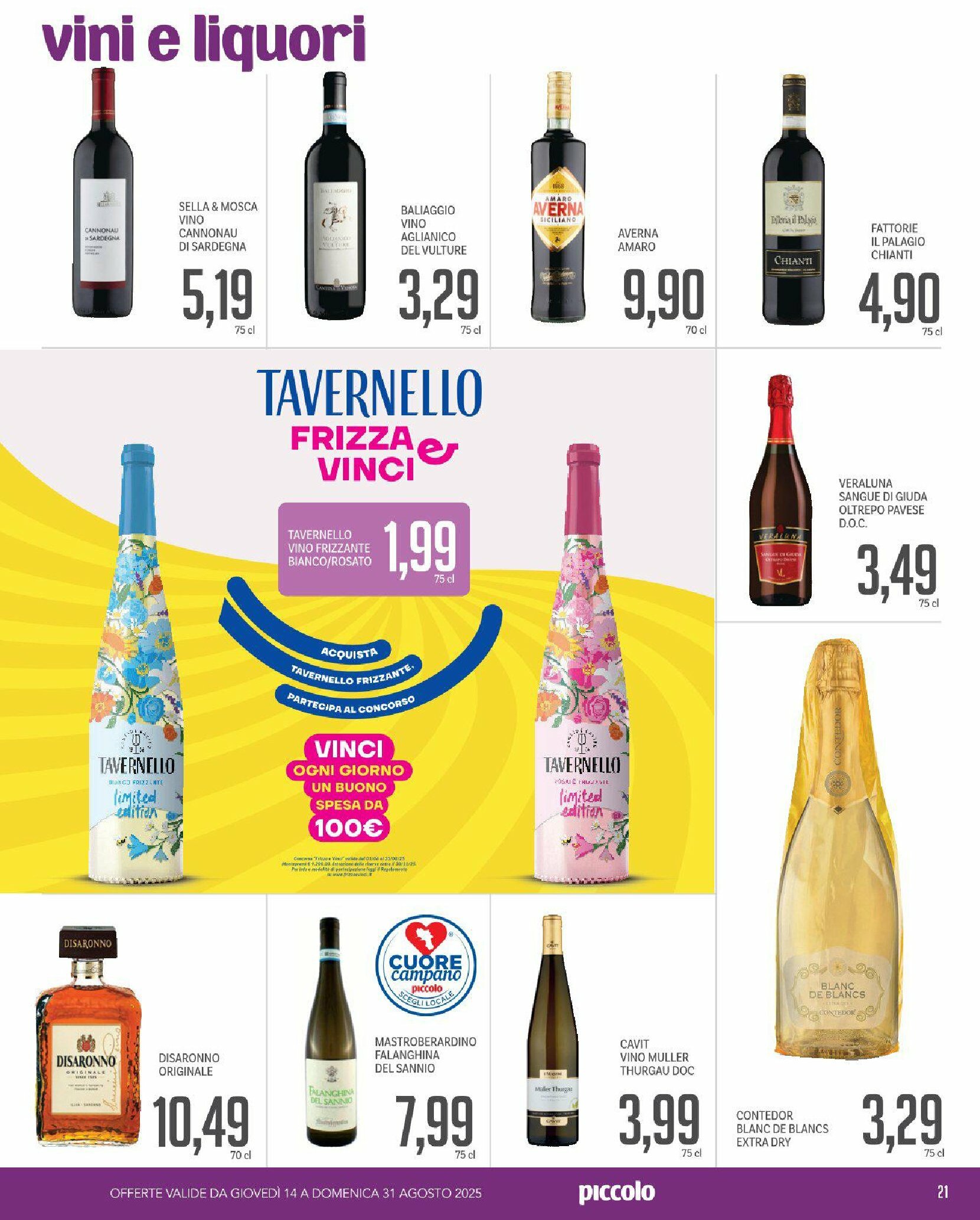piccolo - Volantino Piccolo valido dal 14/08 al 31/08 - page: 21