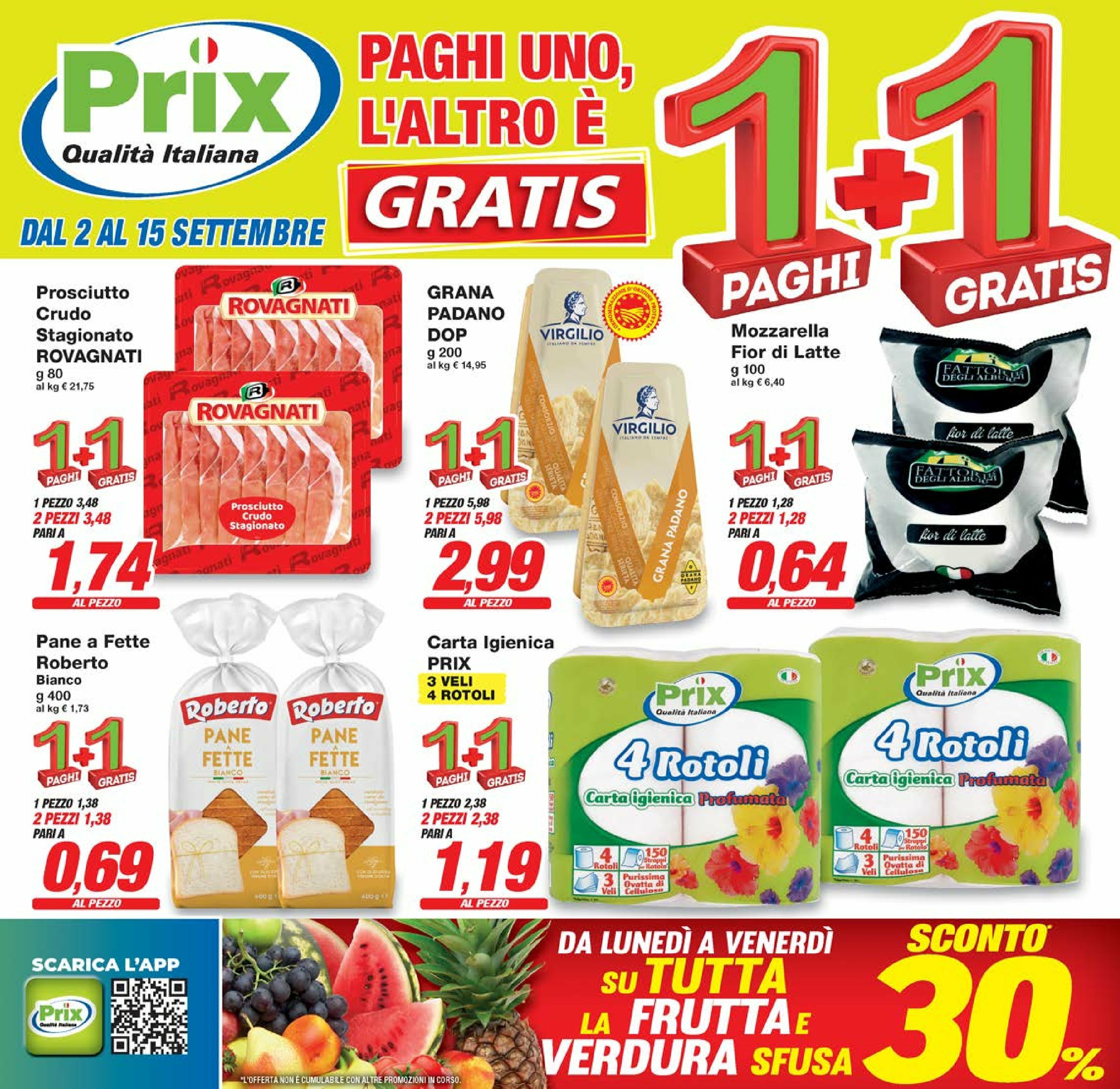 prix - Volantino Prix valido dal 02/09 al 15/09 - page: 1