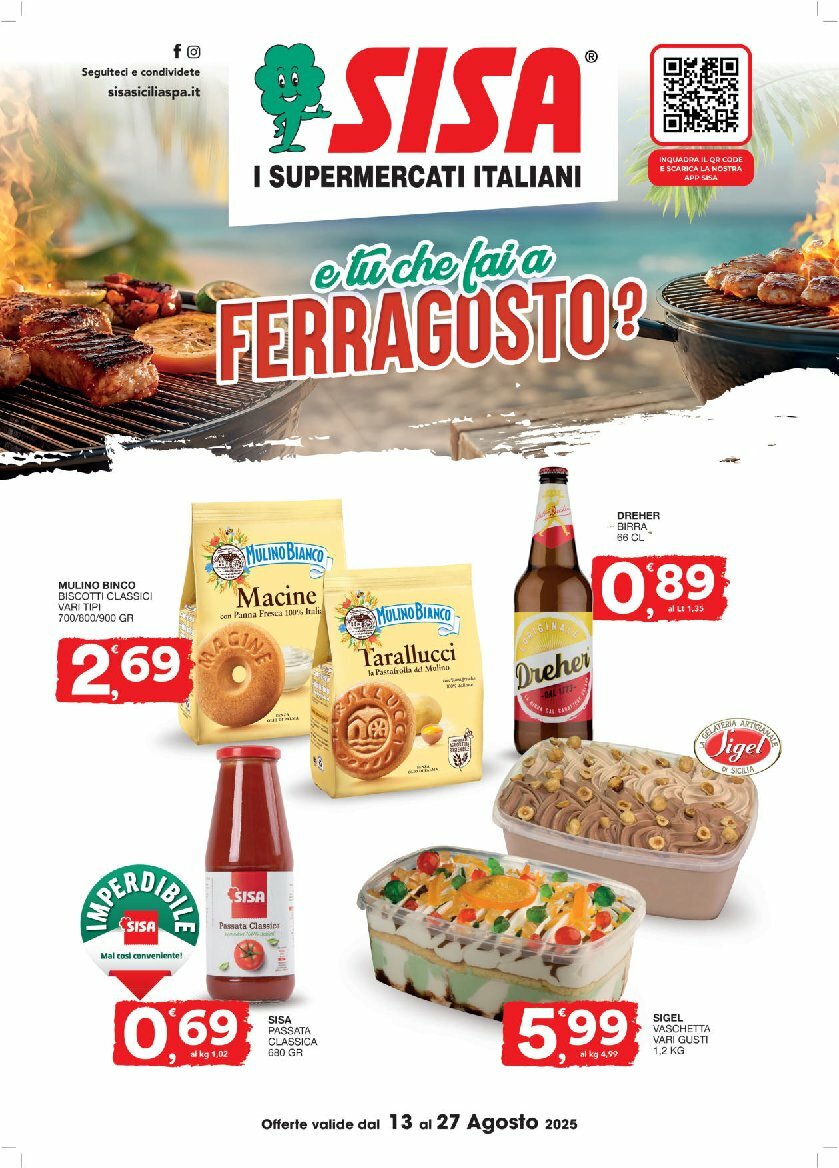 sisa - Volantino Sisa valido dal 13/08 al 27/08