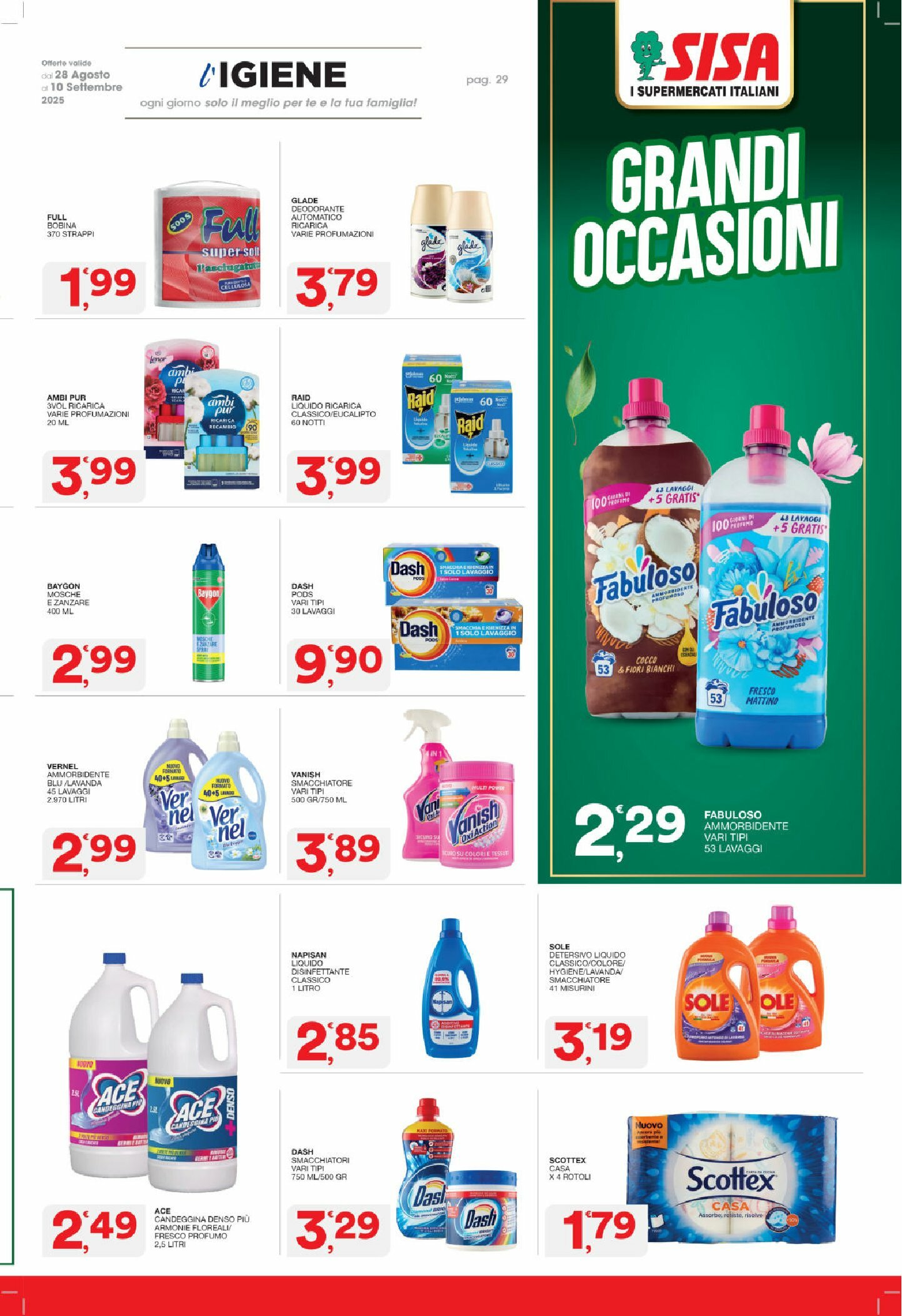 sisa - Volantino Sisa valido dal 28/08 al 10/09 - page: 29