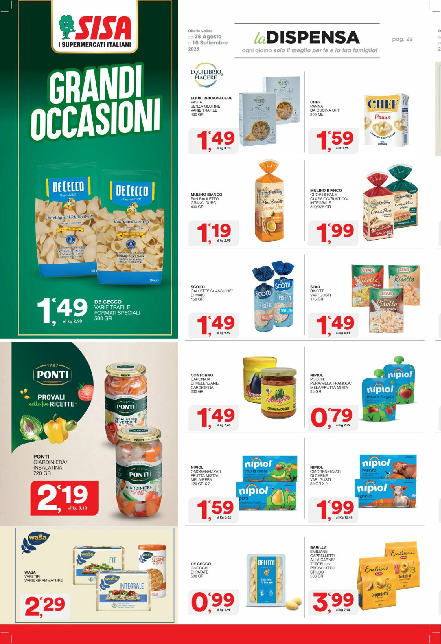 sisa - Volantino Sisa valido dal 28/08 al 10/09 - page: 22