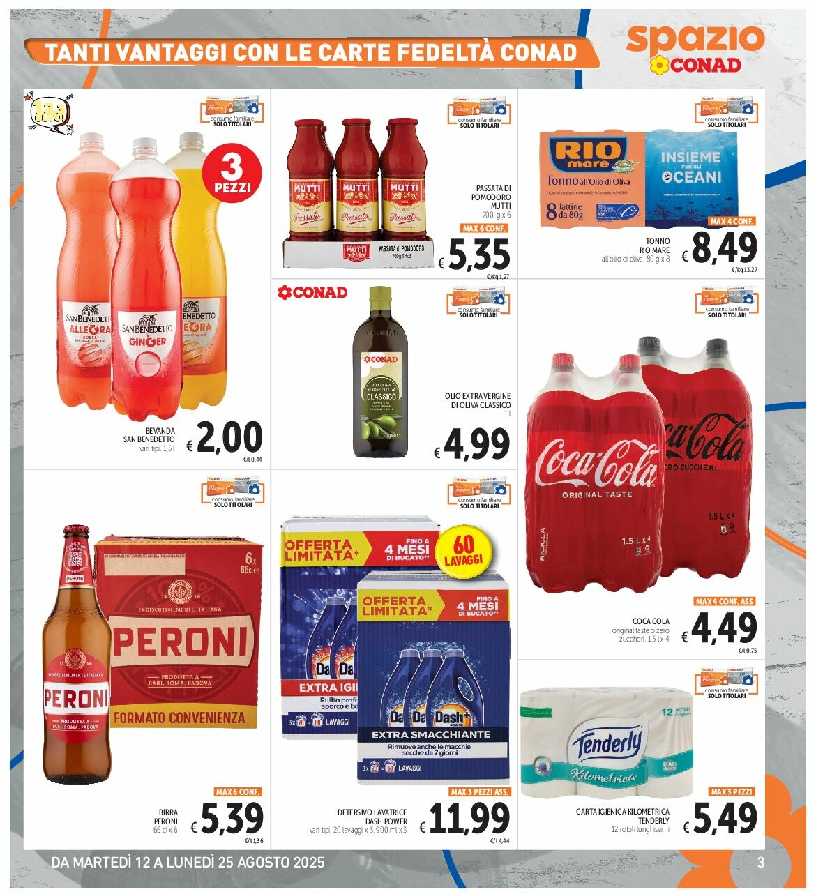 spazio-conad - Volantino Spazio Conad - Roma valido dal 12/08 al 25/08 - page: 3