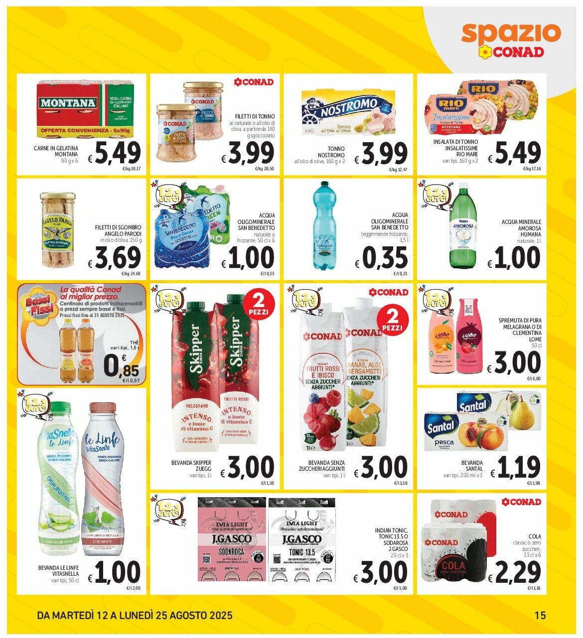 spazio-conad - Volantino Spazio Conad - Roma valido dal 12/08 al 25/08 - page: 15