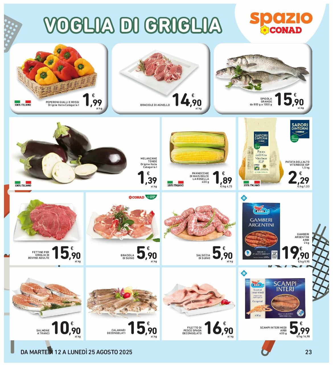 spazio-conad - Volantino Spazio Conad - Roma valido dal 12/08 al 25/08 - page: 23