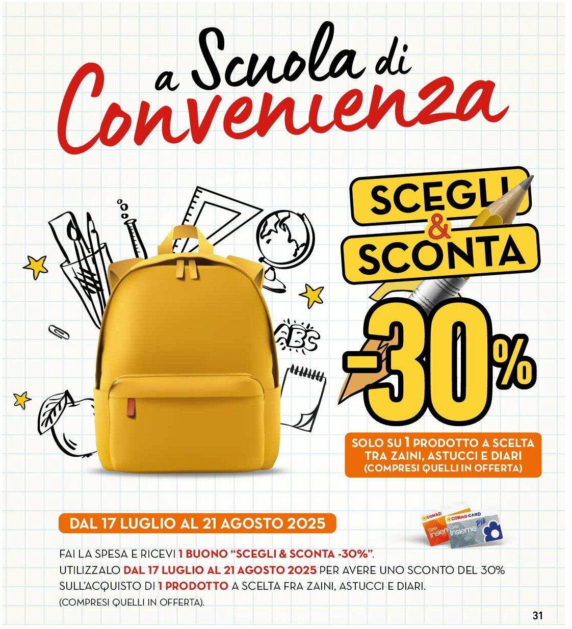spazio-conad - Volantino Spazio Conad - Roma valido dal 12/08 al 25/08 - page: 31