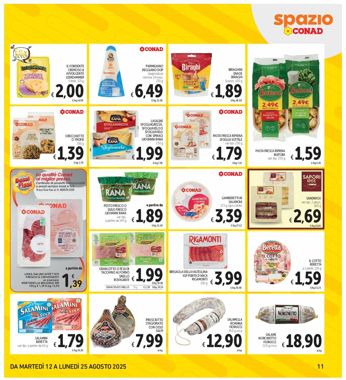 spazio-conad - Volantino Spazio Conad - Roma valido dal 12/08 al 25/08 - page: 11