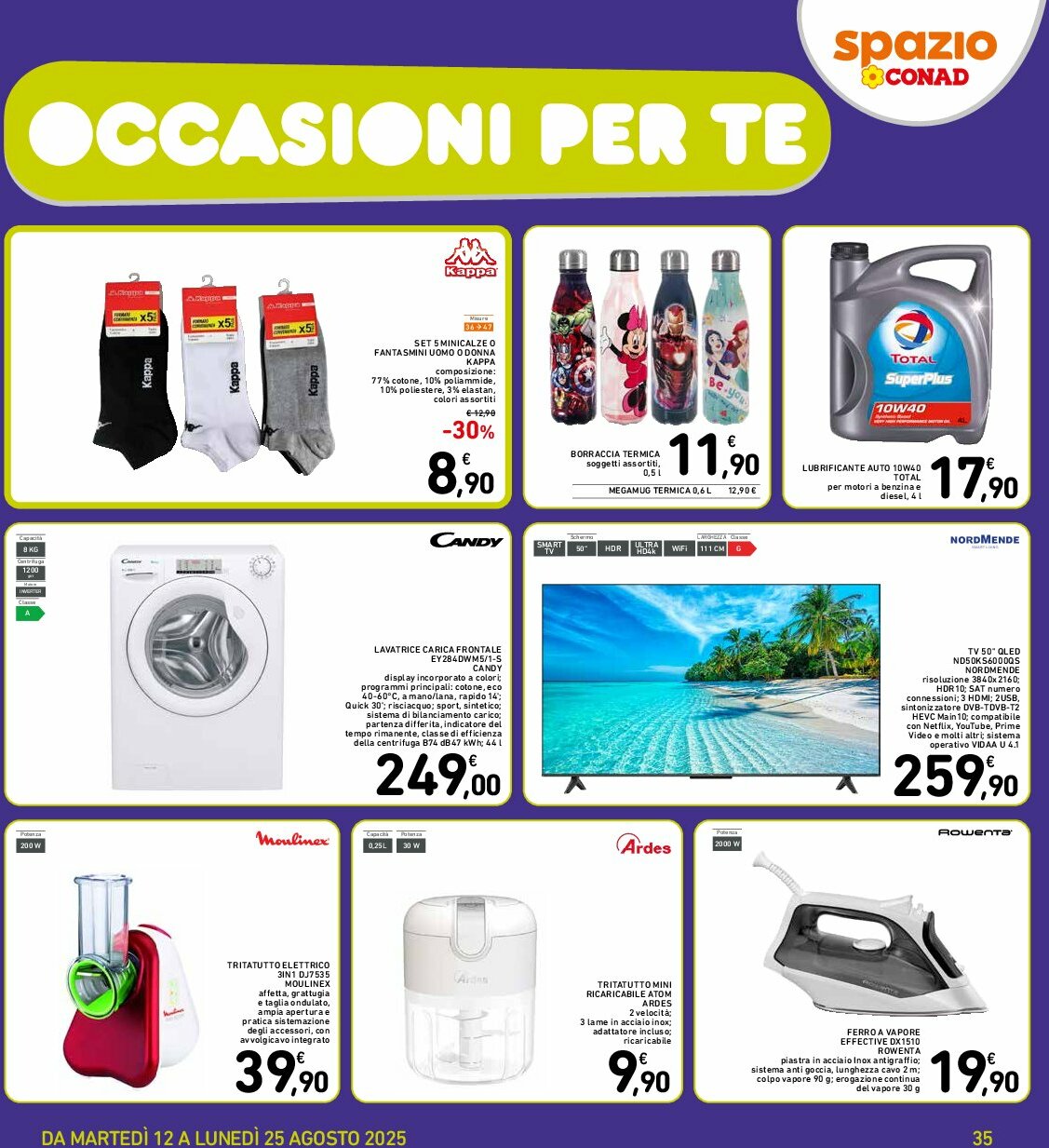 spazio-conad - Volantino Spazio Conad - Roma valido dal 12/08 al 25/08 - page: 35