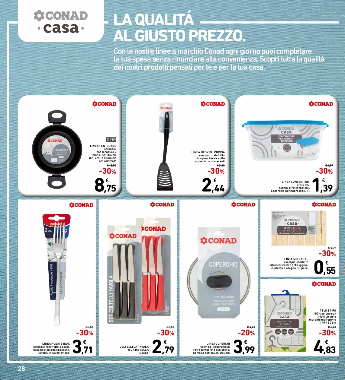 spazio-conad - Volantino Spazio Conad - Roma valido dal 12/08 al 25/08 - page: 28