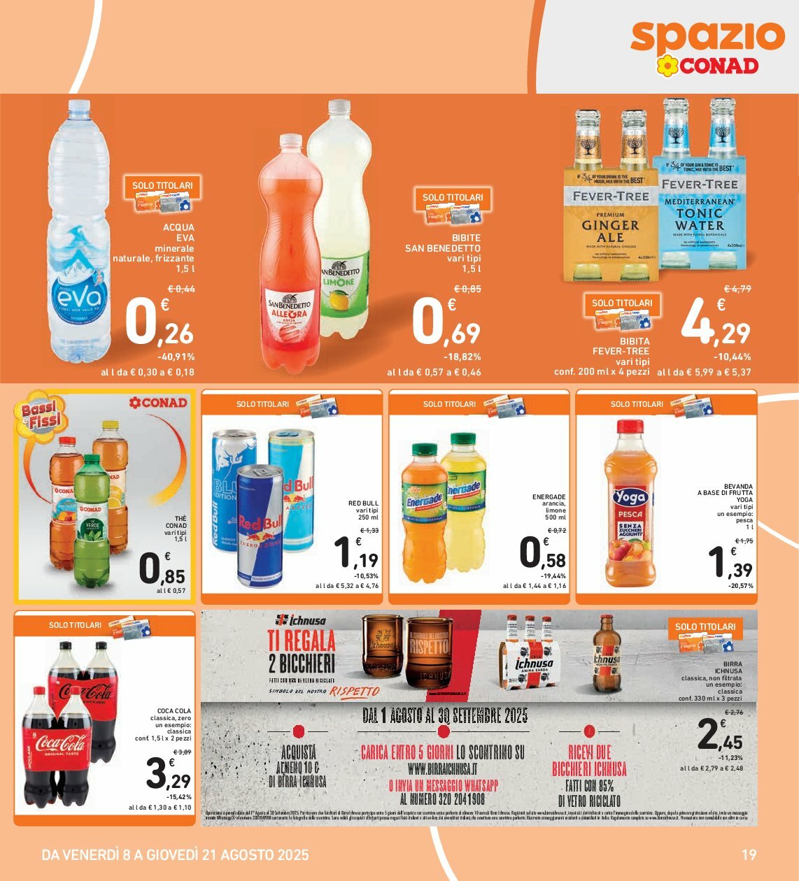 spazio-conad - Volantino Spazio Conad valido dal 08/08 al 21/08 - page: 19