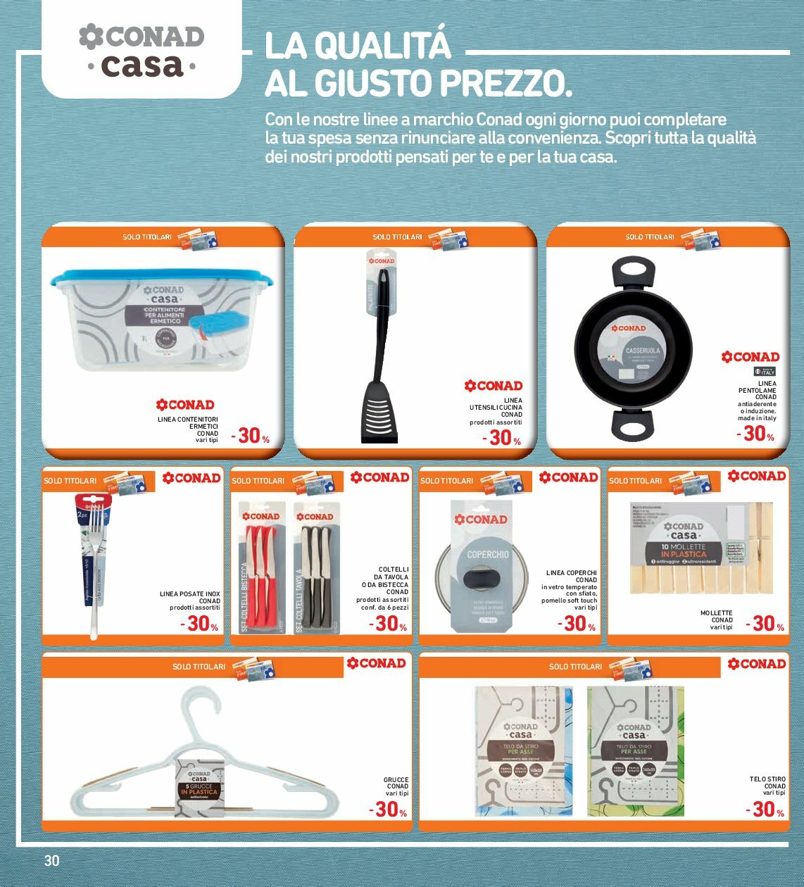 spazio-conad - Volantino Spazio Conad valido dal 08/08 al 21/08 - page: 30