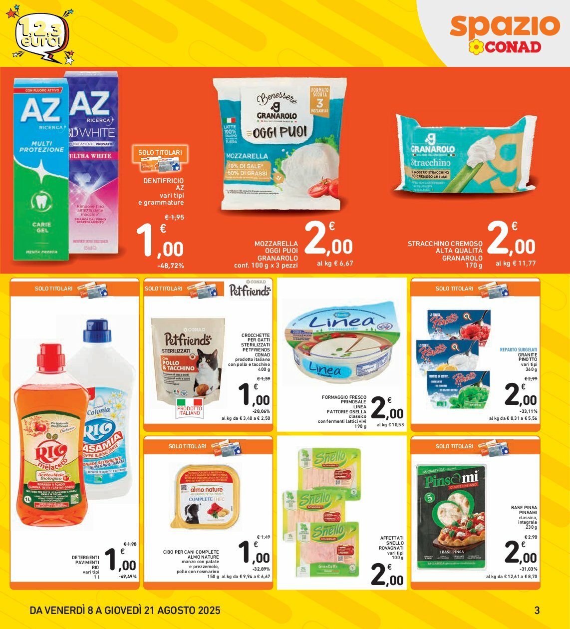 spazio-conad - Volantino Spazio Conad valido dal 08/08 al 21/08 - page: 3