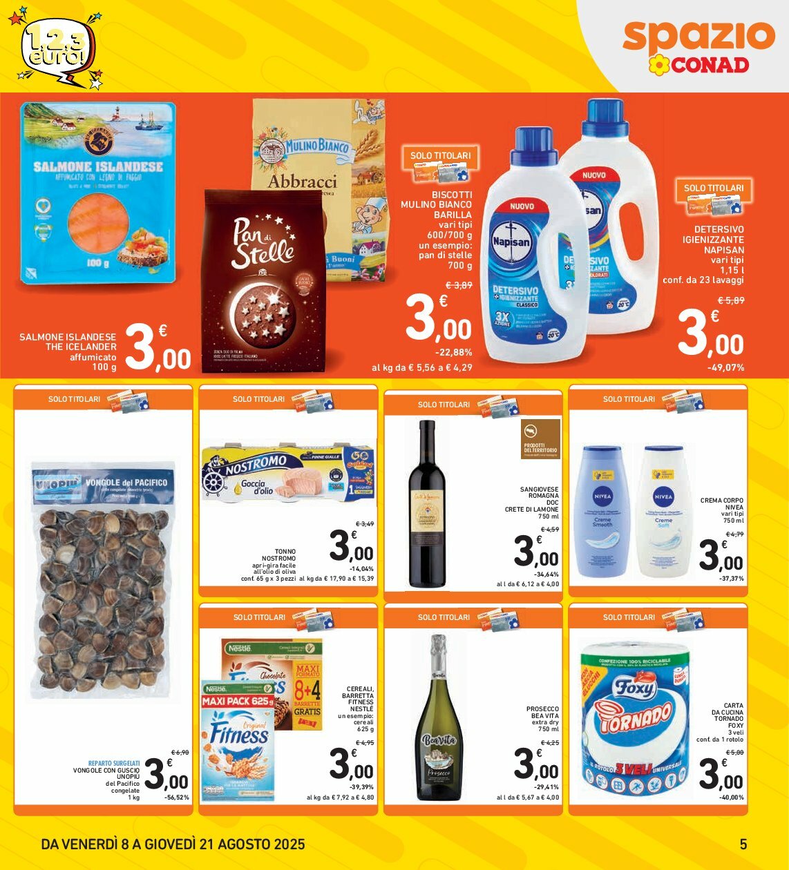 spazio-conad - Volantino Spazio Conad valido dal 08/08 al 21/08 - page: 5
