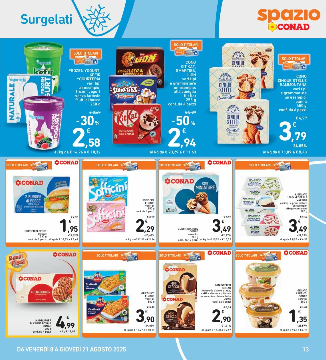 spazio-conad - Volantino Spazio Conad valido dal 08/08 al 21/08 - page: 13
