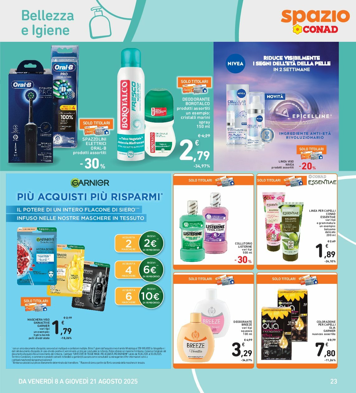 spazio-conad - Volantino Spazio Conad valido dal 08/08 al 21/08 - page: 23