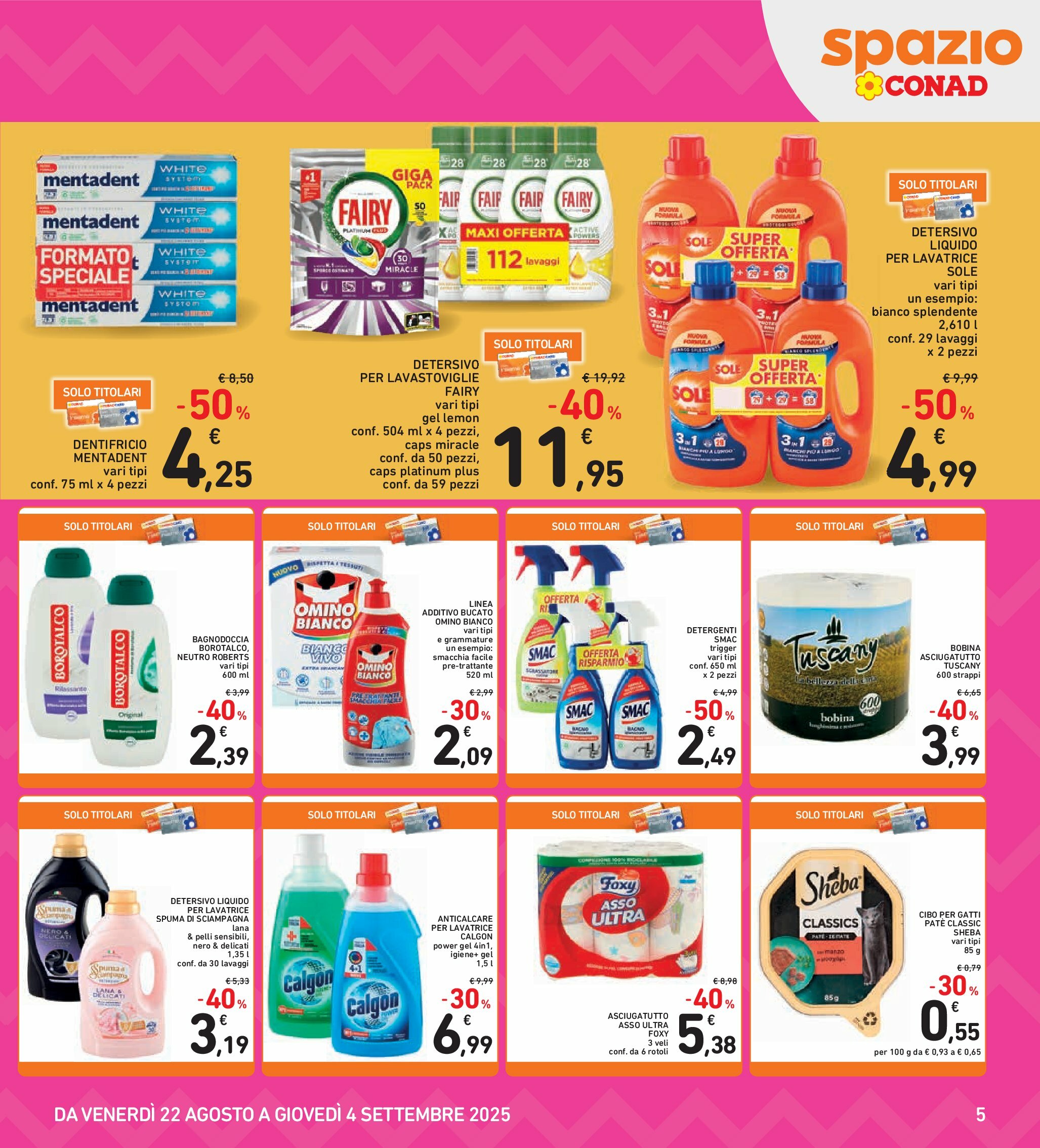 spazio-conad - Volantino Spazio Conad valido dal 22/08 al 04/09 - page: 5