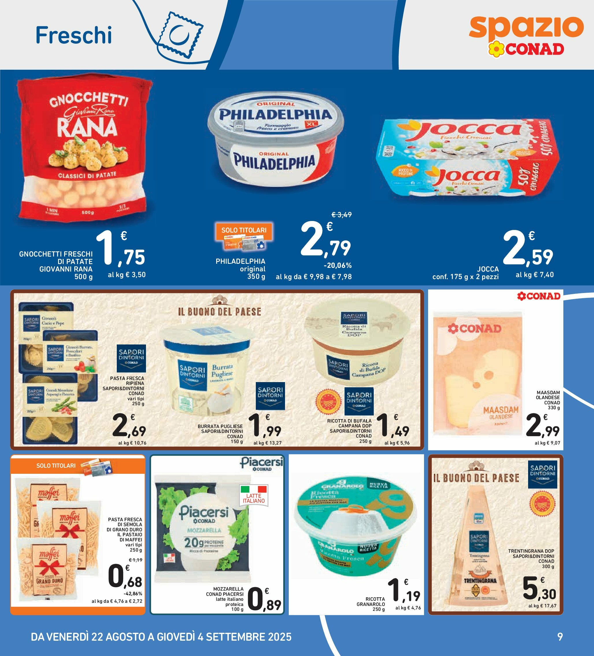 spazio-conad - Volantino Spazio Conad valido dal 22/08 al 04/09 - page: 9