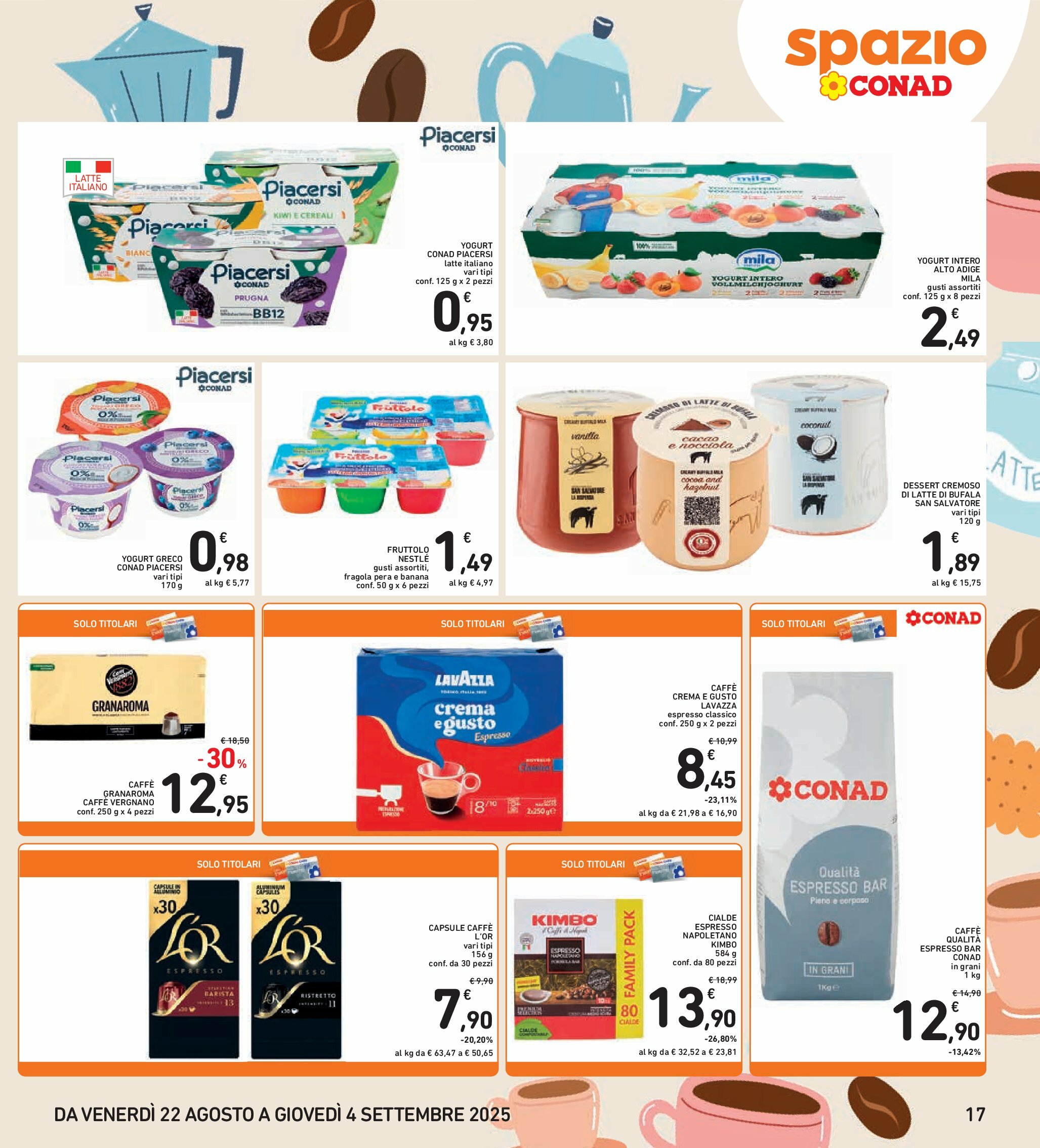 spazio-conad - Volantino Spazio Conad valido dal 22/08 al 04/09 - page: 17