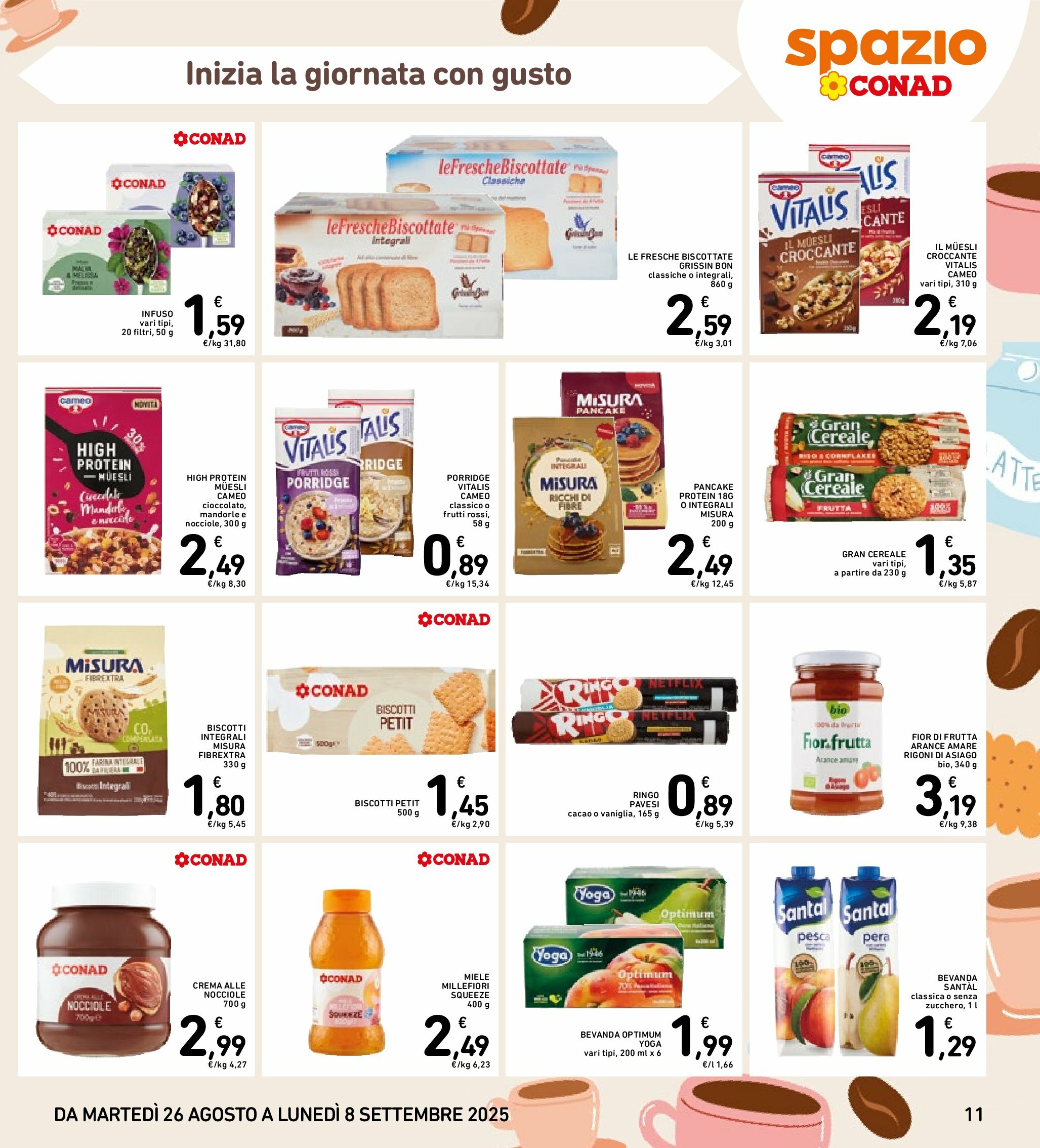 spazio-conad - Volantino Spazio Conad - Roma valido dal 26/08 al 08/09 - page: 11