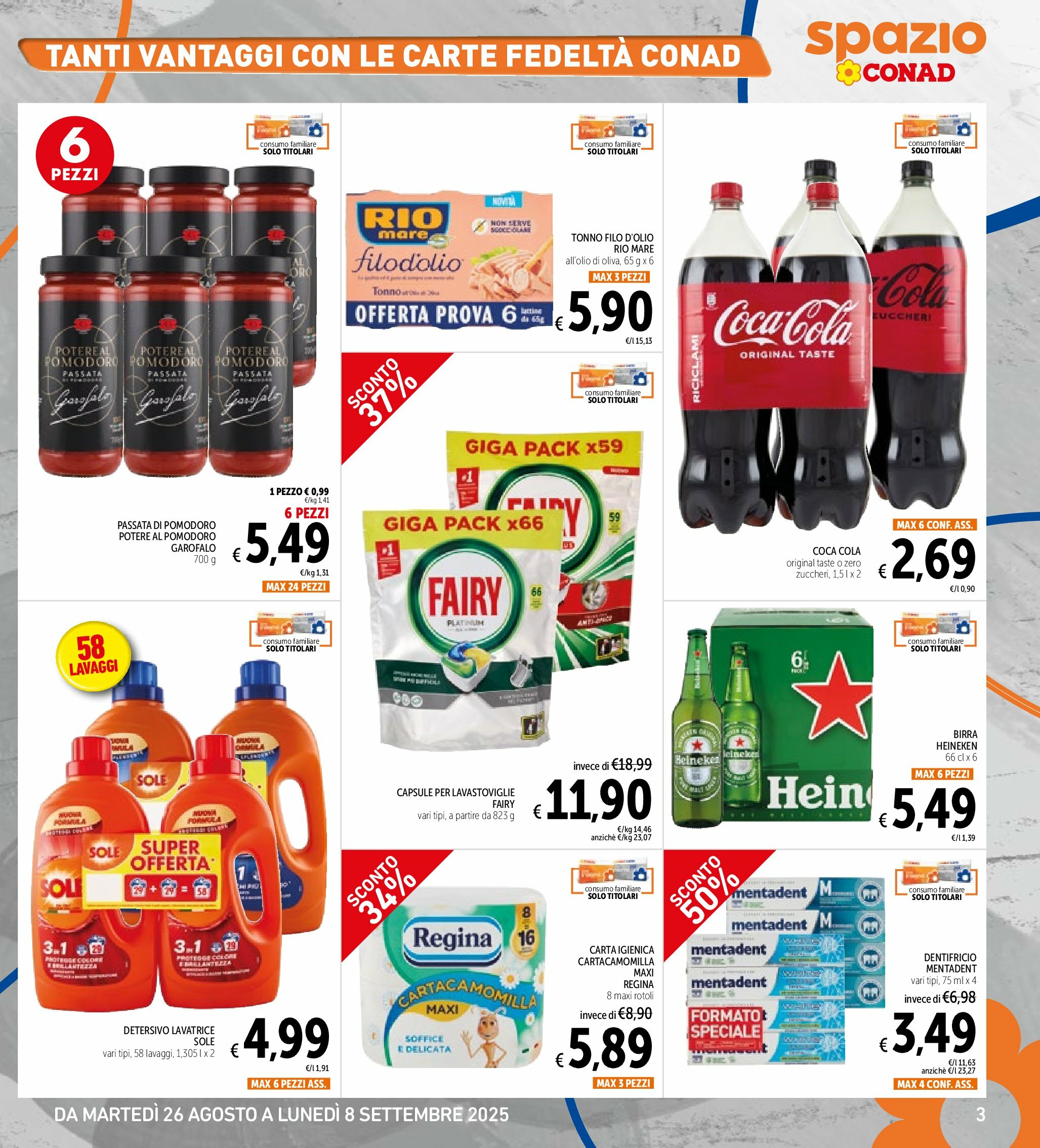 spazio-conad - Volantino Spazio Conad - Roma valido dal 26/08 al 08/09 - page: 3