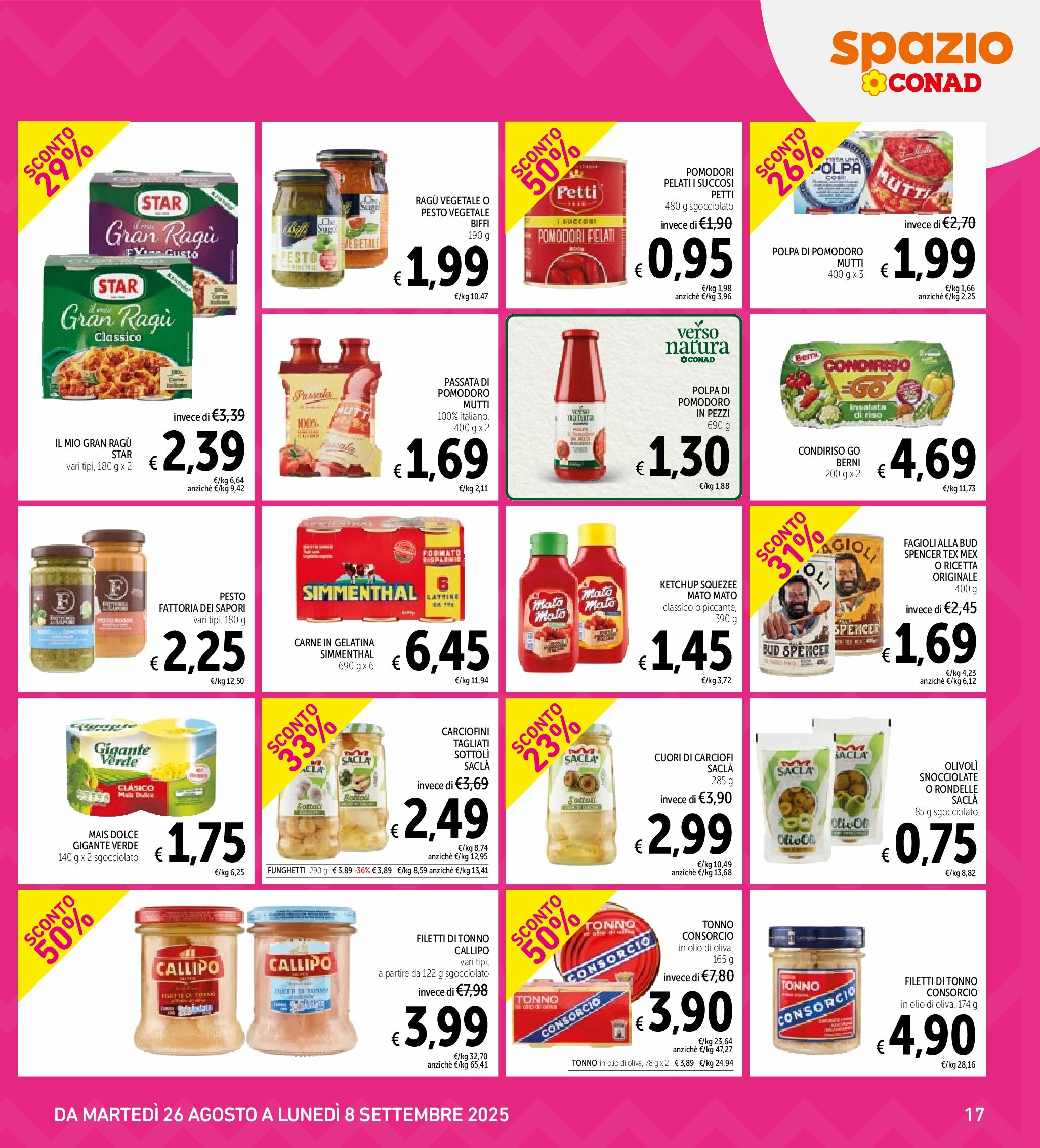 spazio-conad - Volantino Spazio Conad - Roma valido dal 26/08 al 08/09 - page: 17