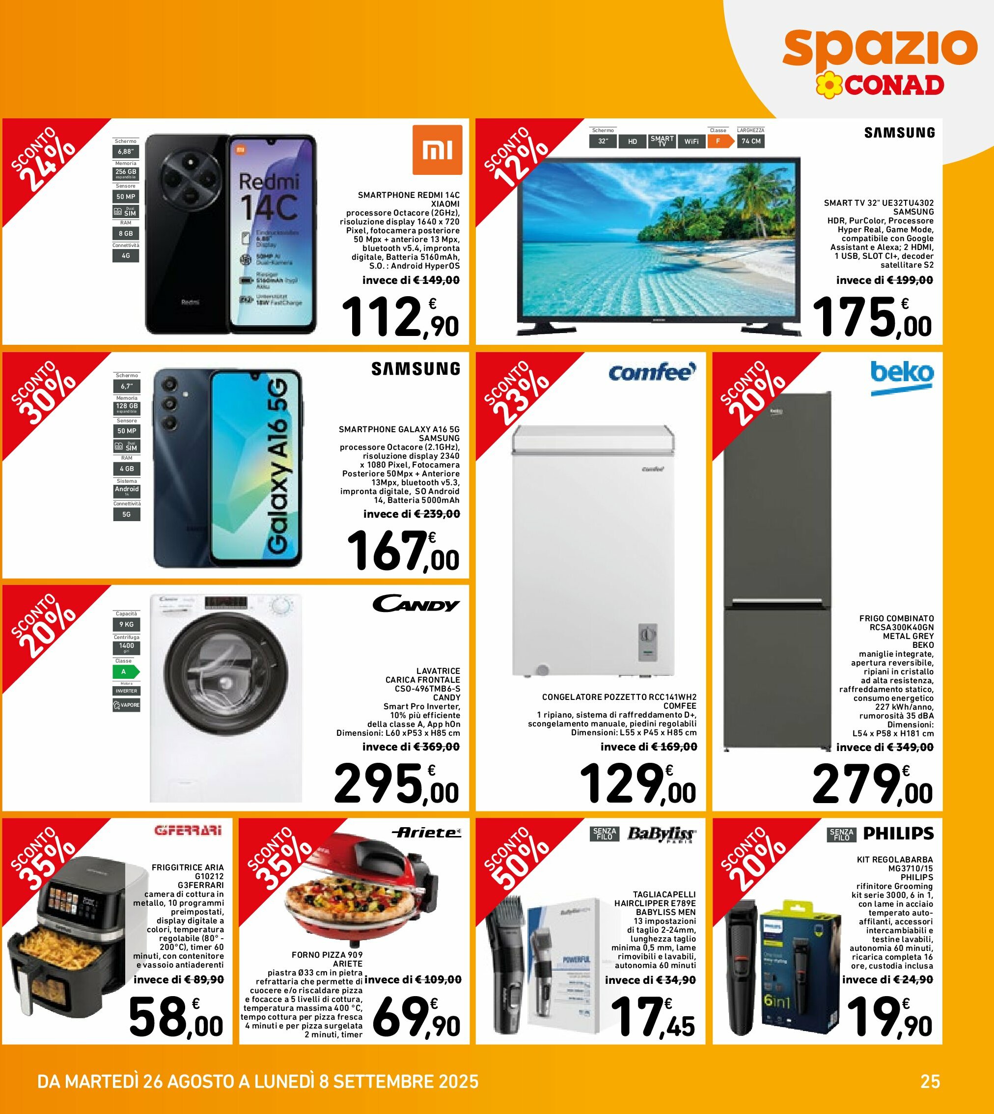 spazio-conad - Volantino Spazio Conad - Roma valido dal 26/08 al 08/09 - page: 25
