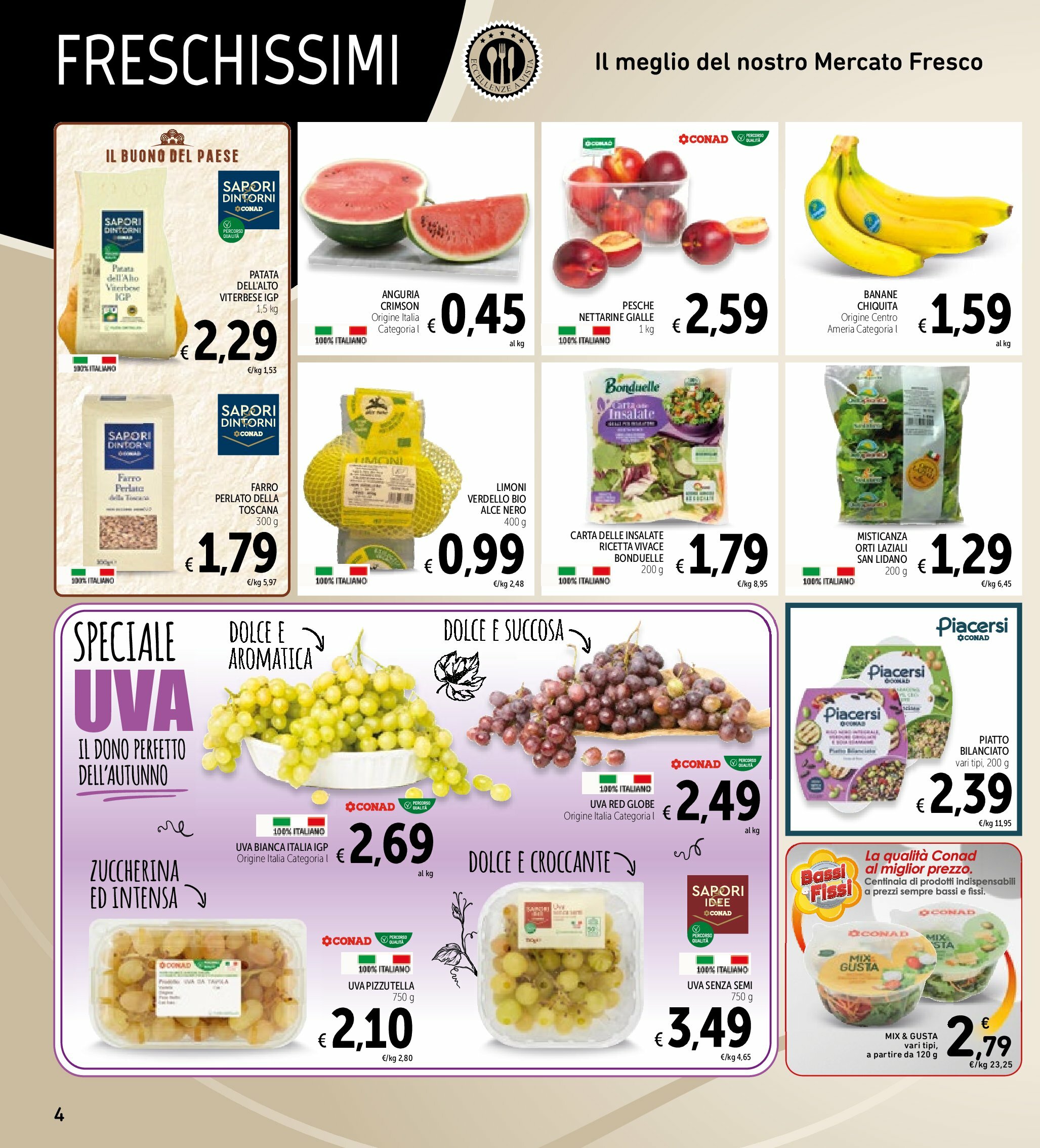 spazio-conad - Volantino Spazio Conad - Roma valido dal 26/08 al 08/09 - page: 4