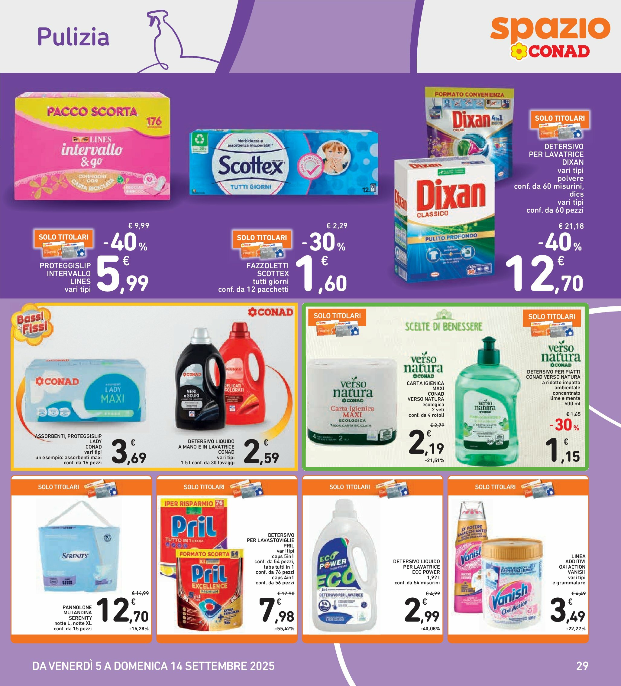spazio-conad - Volantino Spazio Conad - Bologna valido dal 05/09 al 14/09 - page: 29