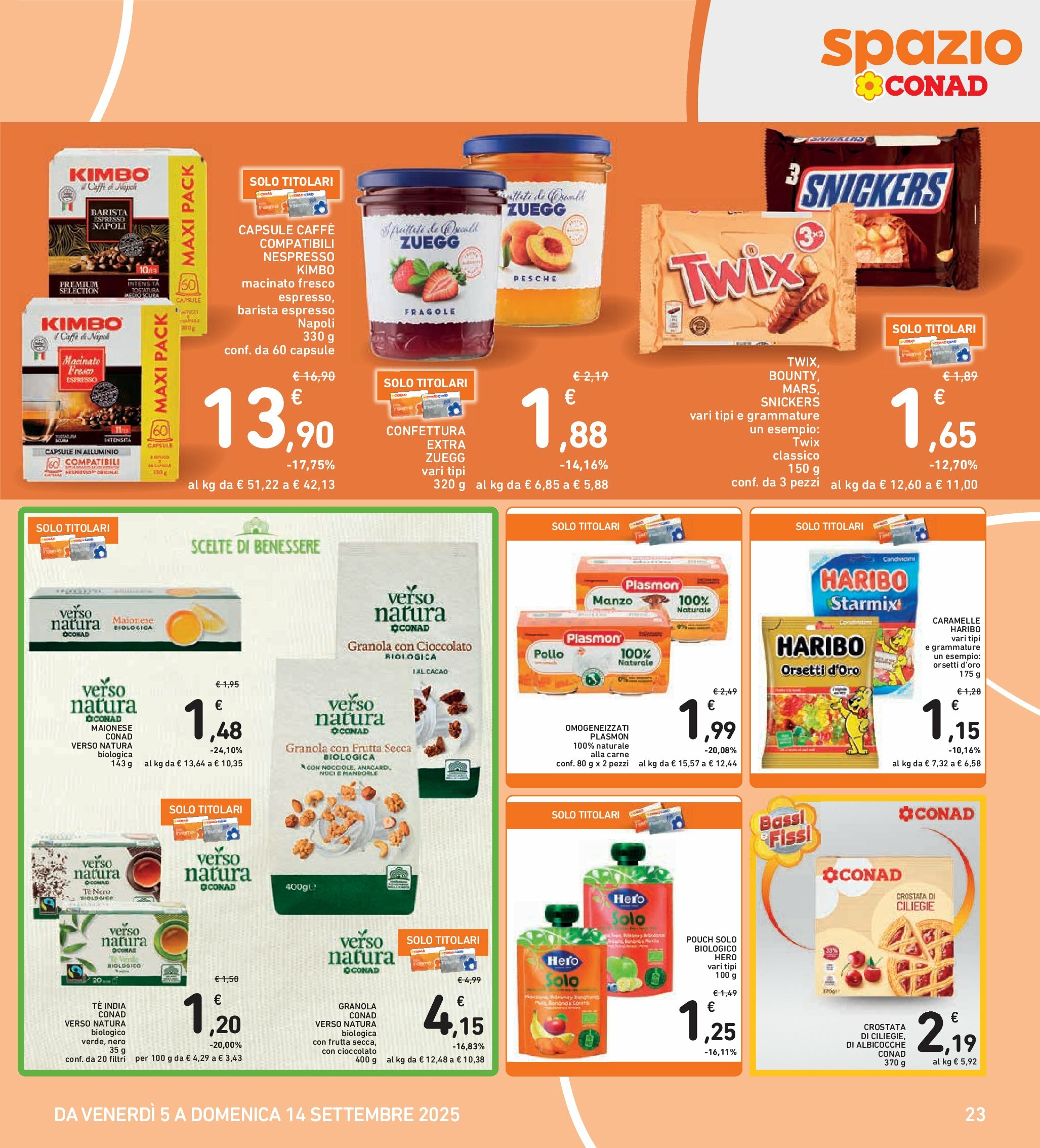 spazio-conad - Volantino Spazio Conad - Bologna valido dal 05/09 al 14/09 - page: 23