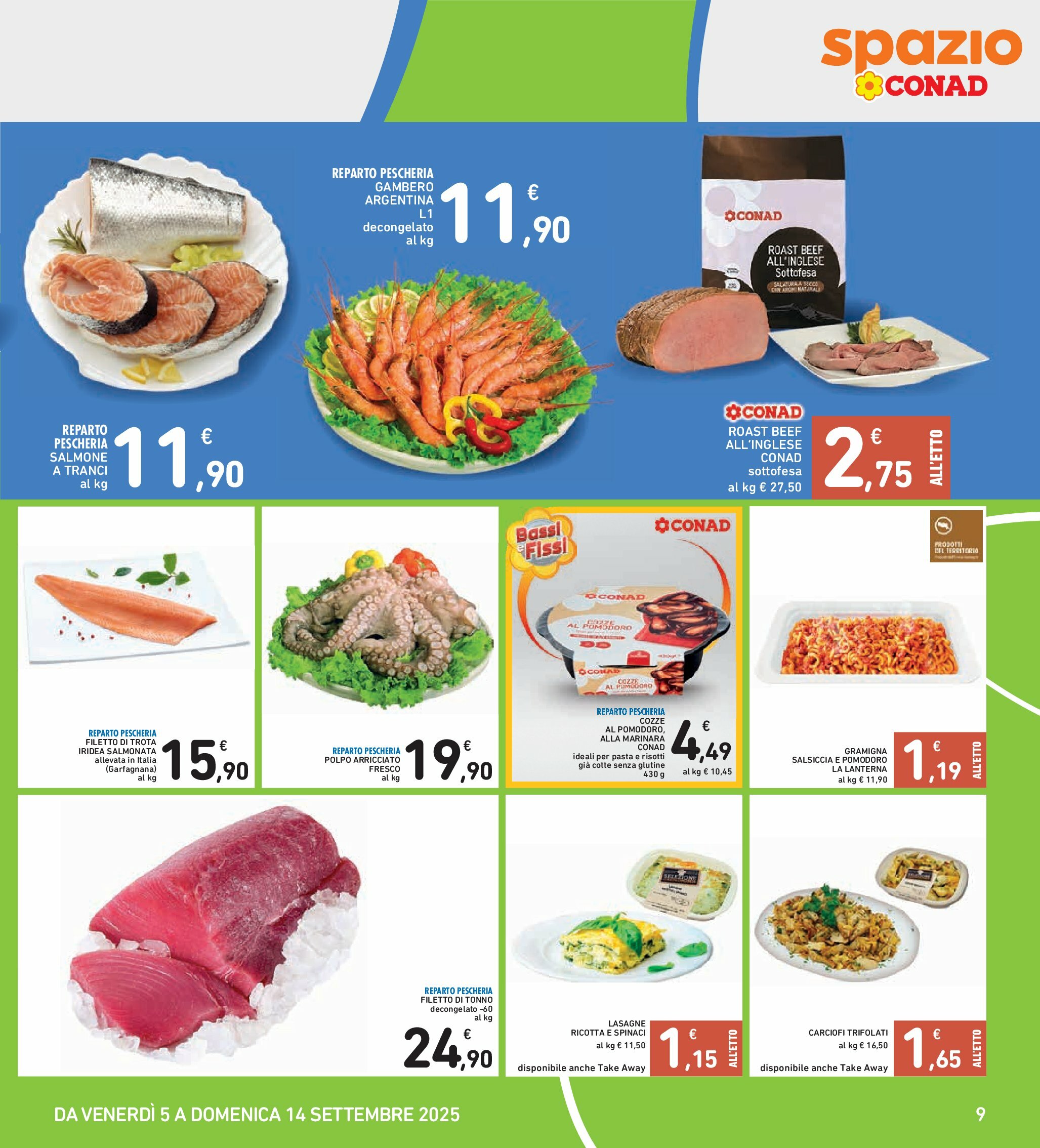 spazio-conad - Volantino Spazio Conad - Bologna valido dal 05/09 al 14/09 - page: 9