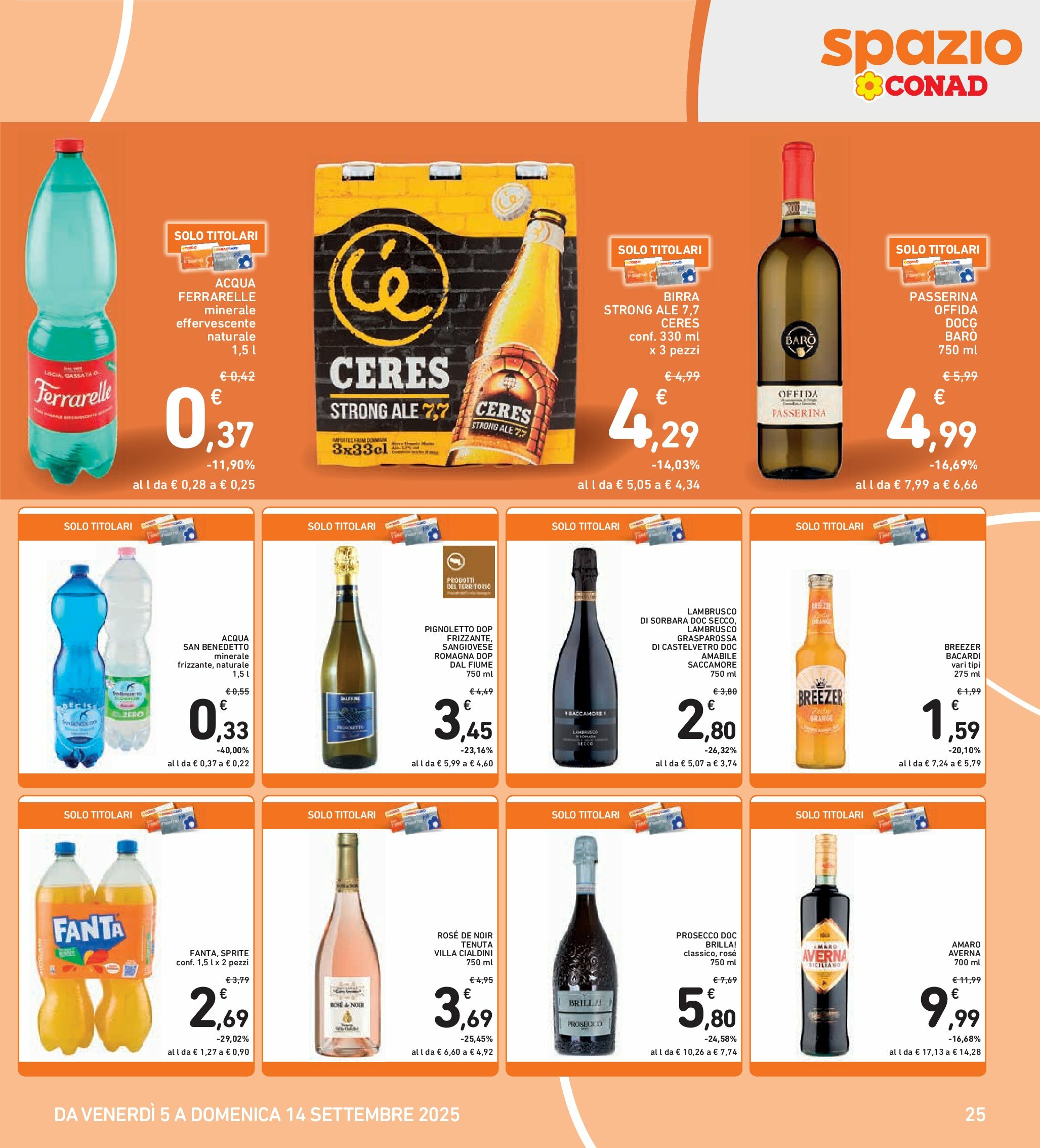 spazio-conad - Volantino Spazio Conad - Bologna valido dal 05/09 al 14/09 - page: 25