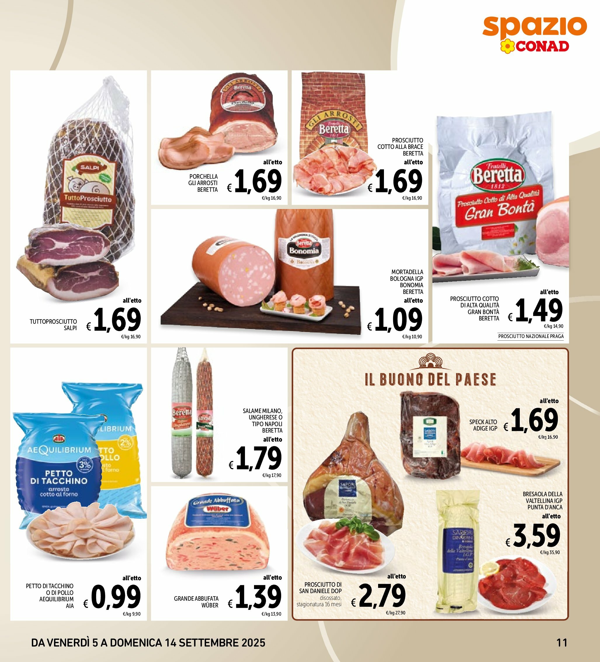 spazio-conad - Volantino Spazio Conad - Roma valido dal 05/09 al 14/09 - page: 11
