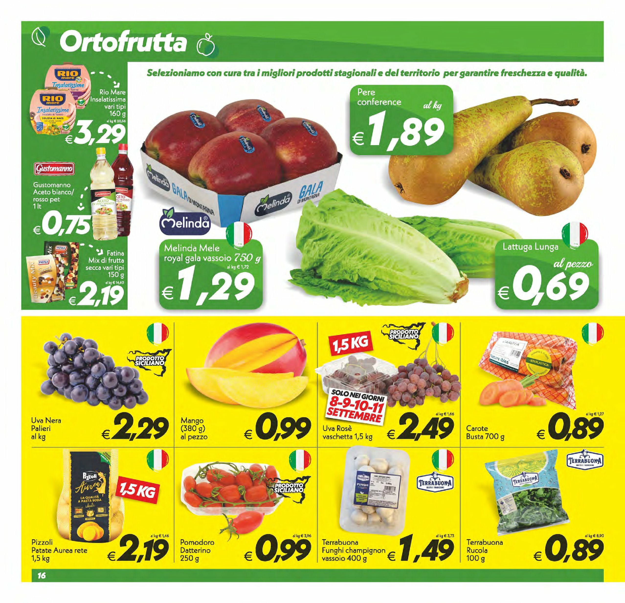 super-conveniente - Volantino Super Conveniente - Barcellona Pozzo di Gotto, Milazzo valido dal 02/09 al 11/09 - page: 16