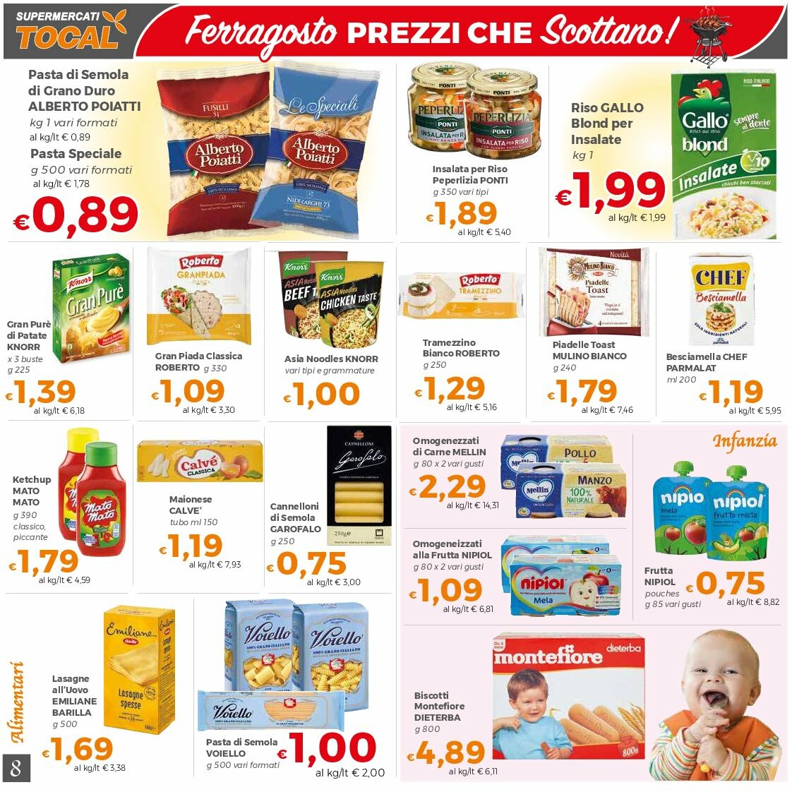 tocal - Volantino Tocal valido dal 12/08 al 21/08 - page: 8