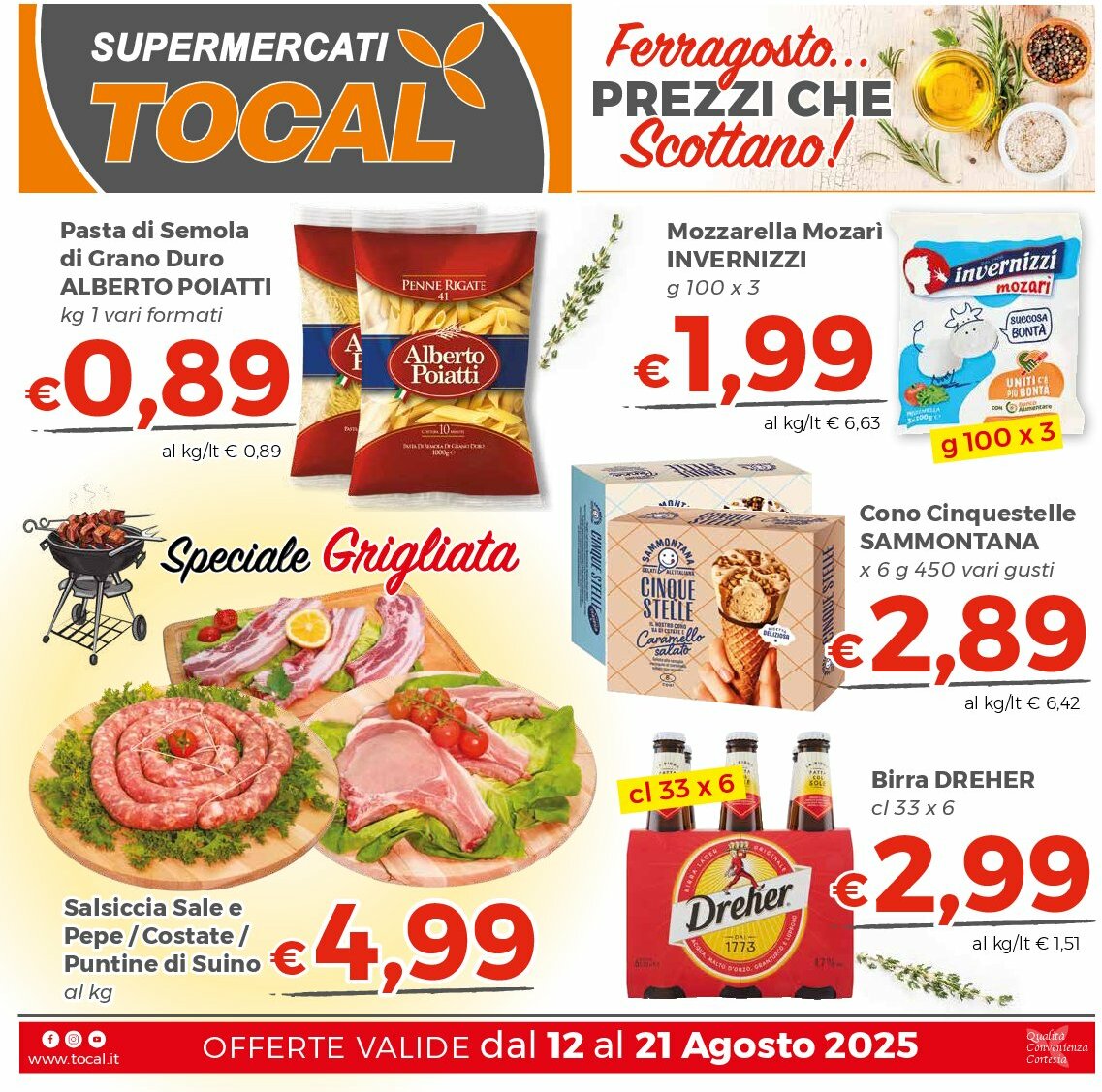 tocal - Volantino Tocal valido dal 12/08 al 21/08