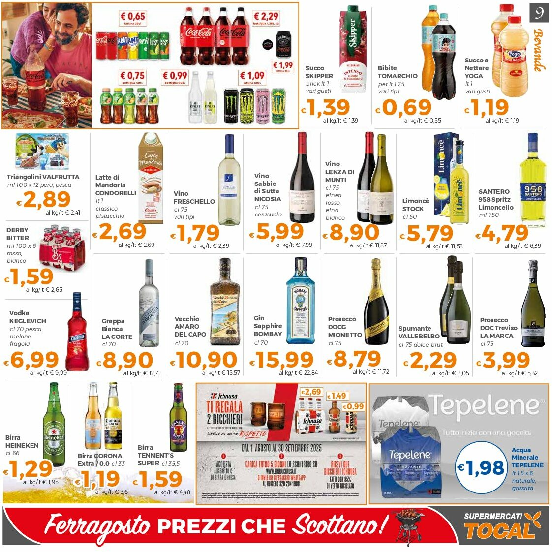 tocal - Volantino Tocal valido dal 12/08 al 21/08 - page: 9