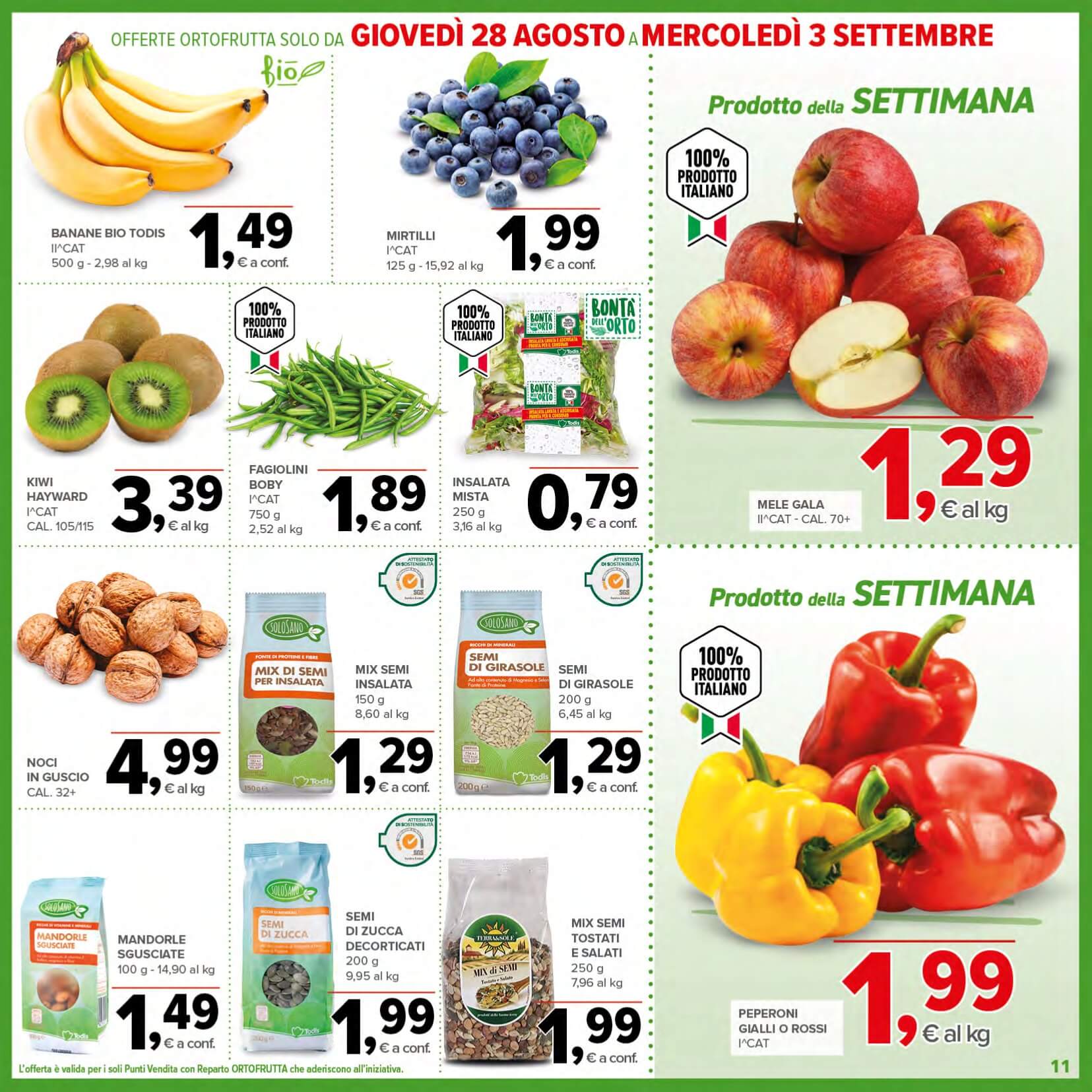 todis - Volantino Todis valido dal 21/08 al 31/08 - page: 11