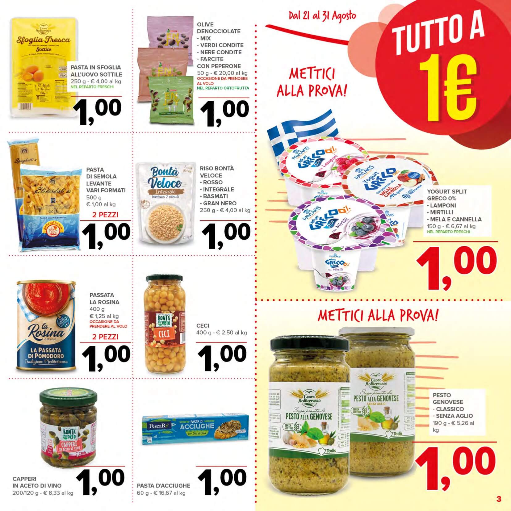 todis - Volantino Todis valido dal 21/08 al 31/08 - page: 3