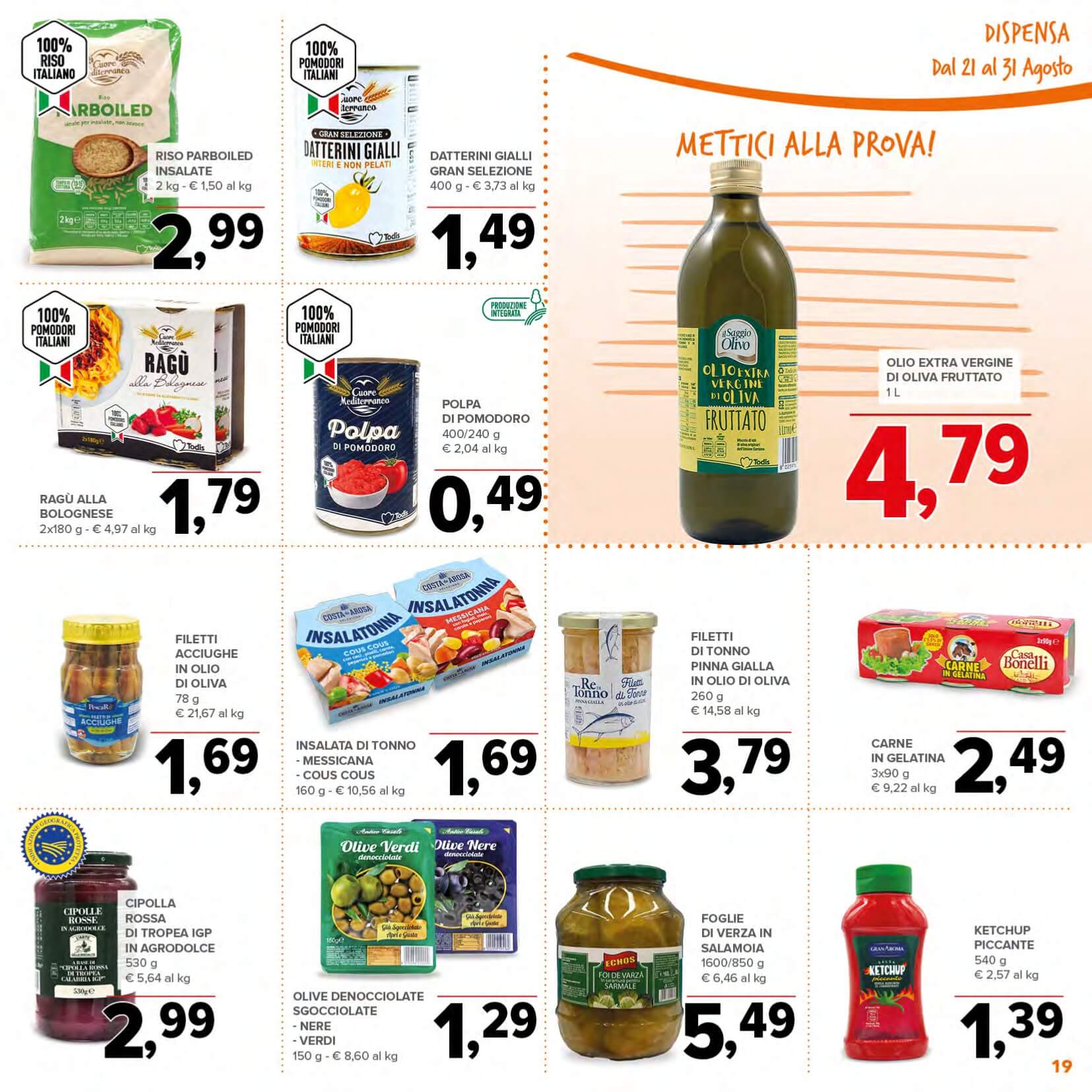 todis - Volantino Todis valido dal 21/08 al 31/08 - page: 19