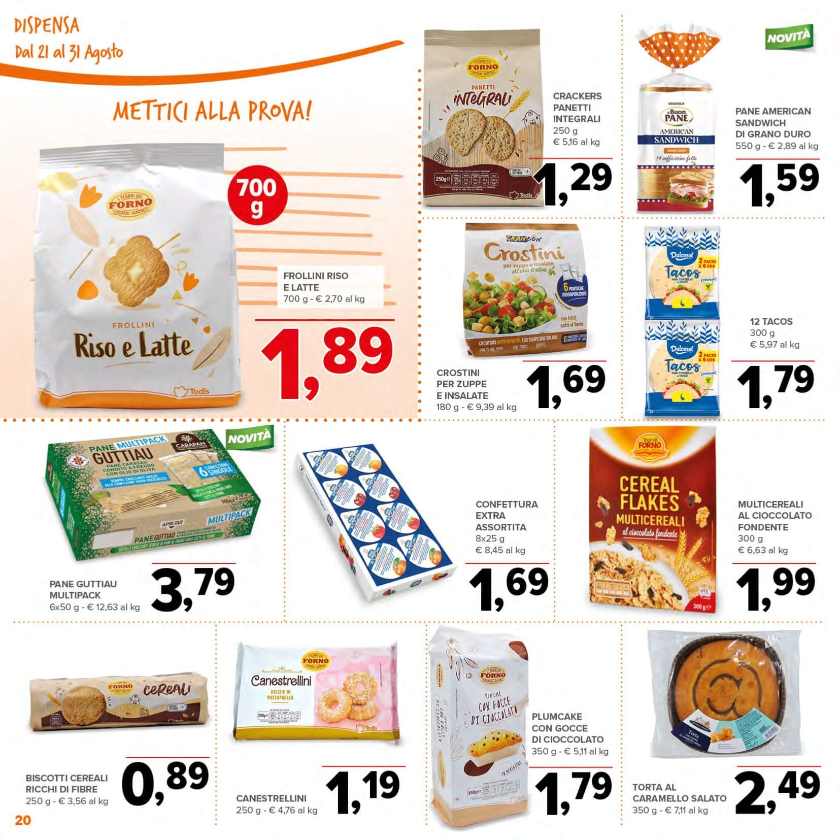 todis - Volantino Todis valido dal 21/08 al 31/08 - page: 20